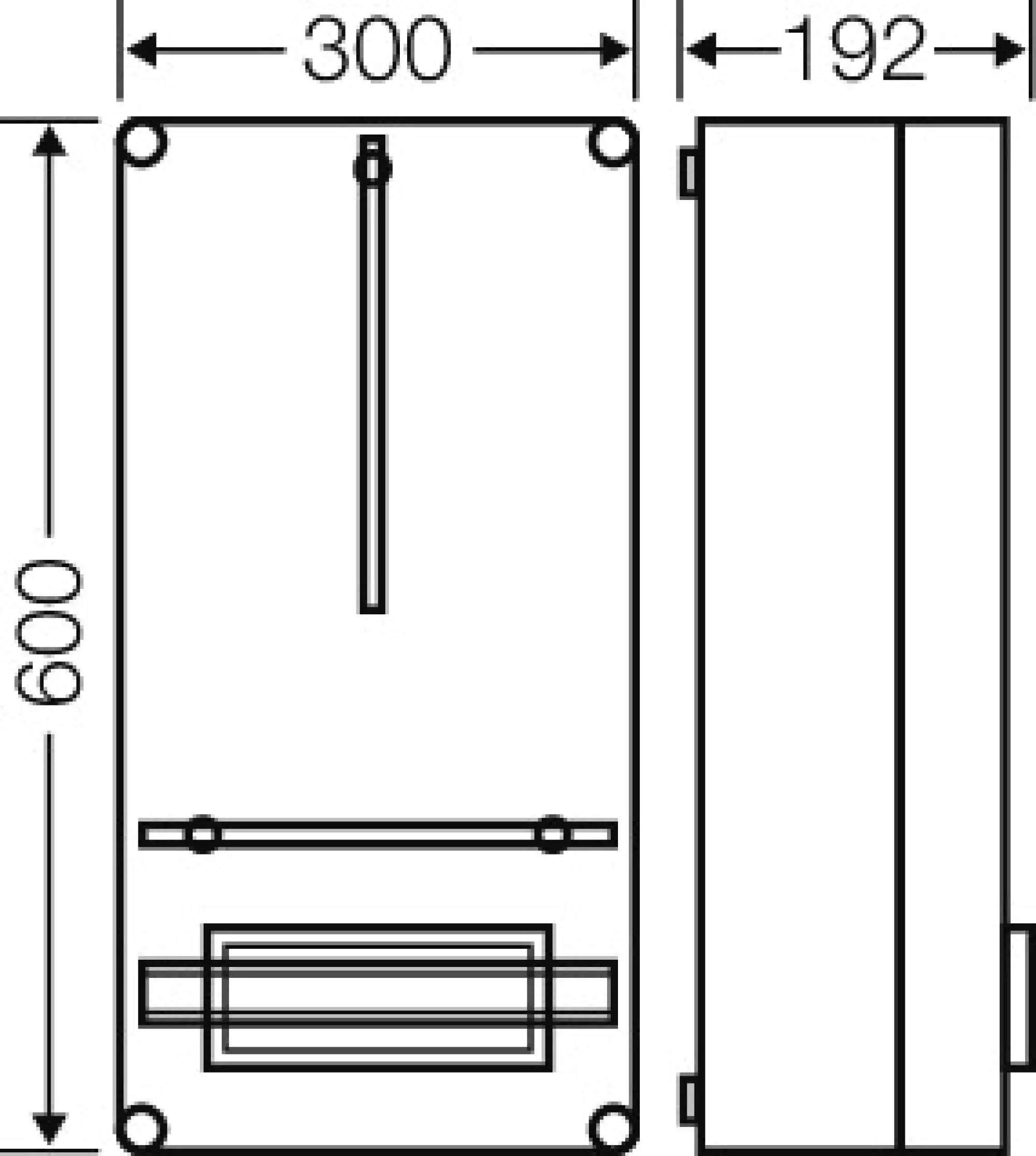 Hensel 2000084 Mi-Zählergehäuse, 300x600x185mm außen, mit Klappdeckel Mi 2420 (img_002)