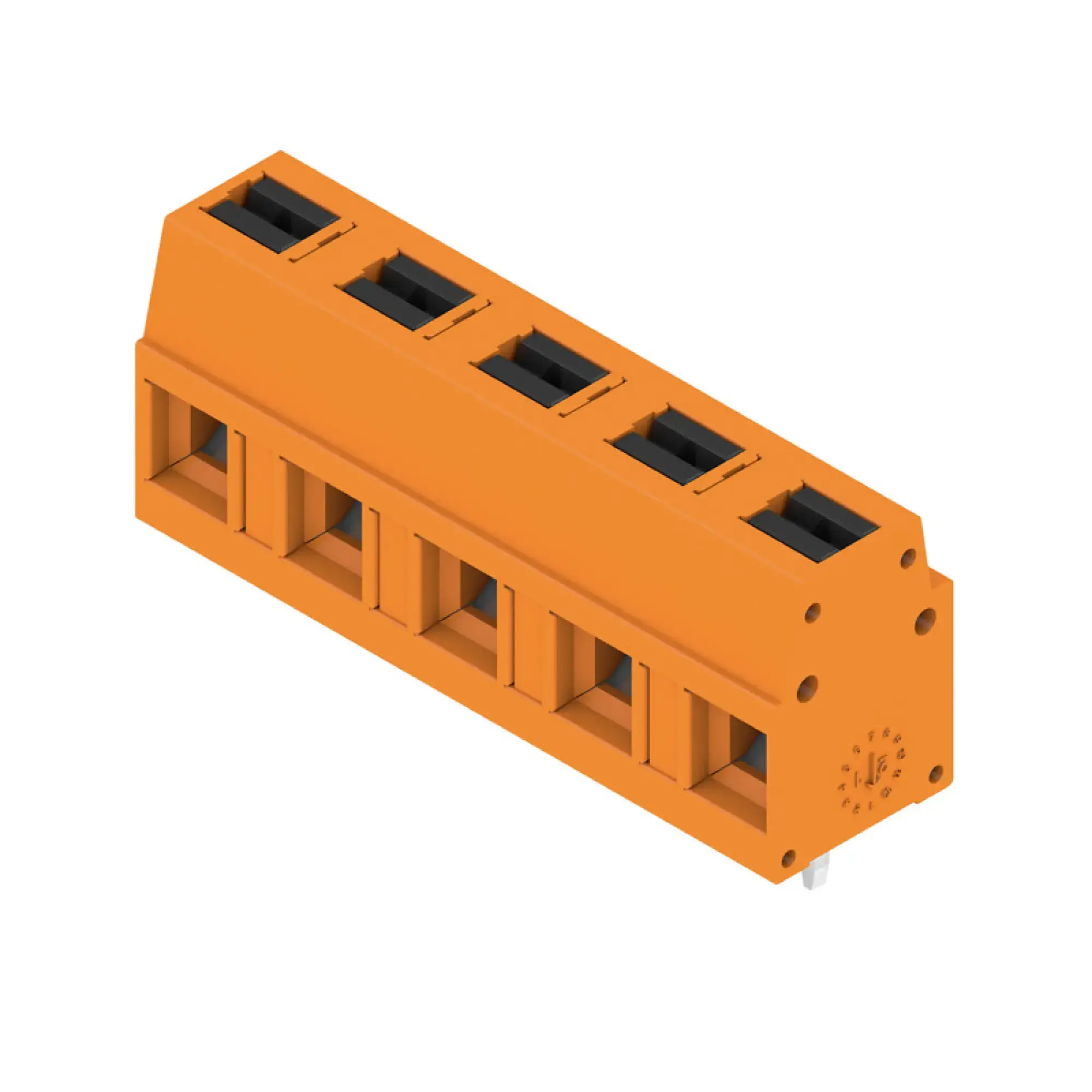 Weidmüller 2787600000 PCB terminal, 350 V, 24 A, Pitch in mm: 7.50, 2.5 mm², Number of poles: 5, PUSH IN with actuator, THT solder connection, 90°, Box (img_001) Weidmüller 2787600000 PCB terminal, 350 V, 24 A, Pitch in mm: 7.50, 2.5 mm², Number of poles: 5, PUSH IN with actuator, THT solder connection, 90°, Box (img_001)
