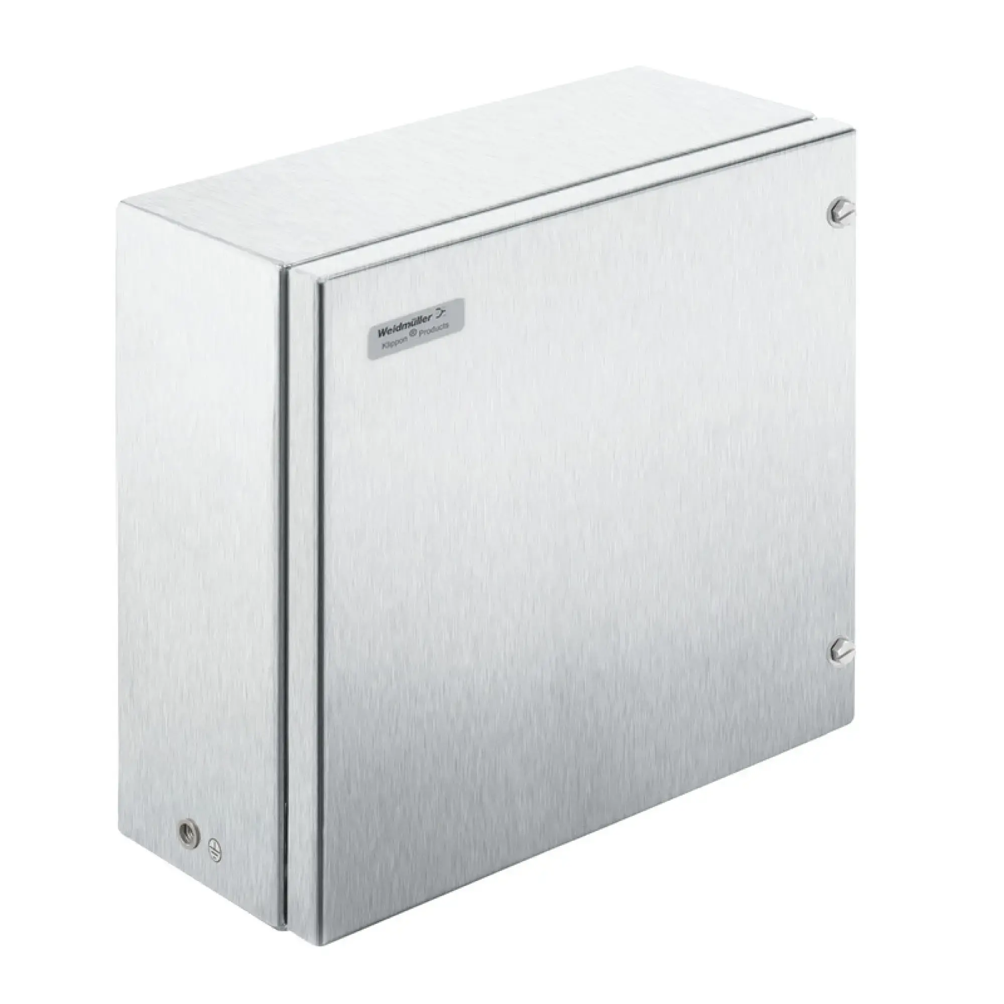 Weidmüller 8000071018 Ex metal housing, 300 x 300 x 150 mm, Brushed, Flange plate: Yes, Bottom, M6 hex-head slotted screws SW10 + hinges (img_001) Weidmüller 8000071018 Ex metal housing, 300 x 300 x 150 mm, Brushed, Flange plate: Yes, Bottom, M6 hex-head slotted screws SW10 + hinges (img_001)