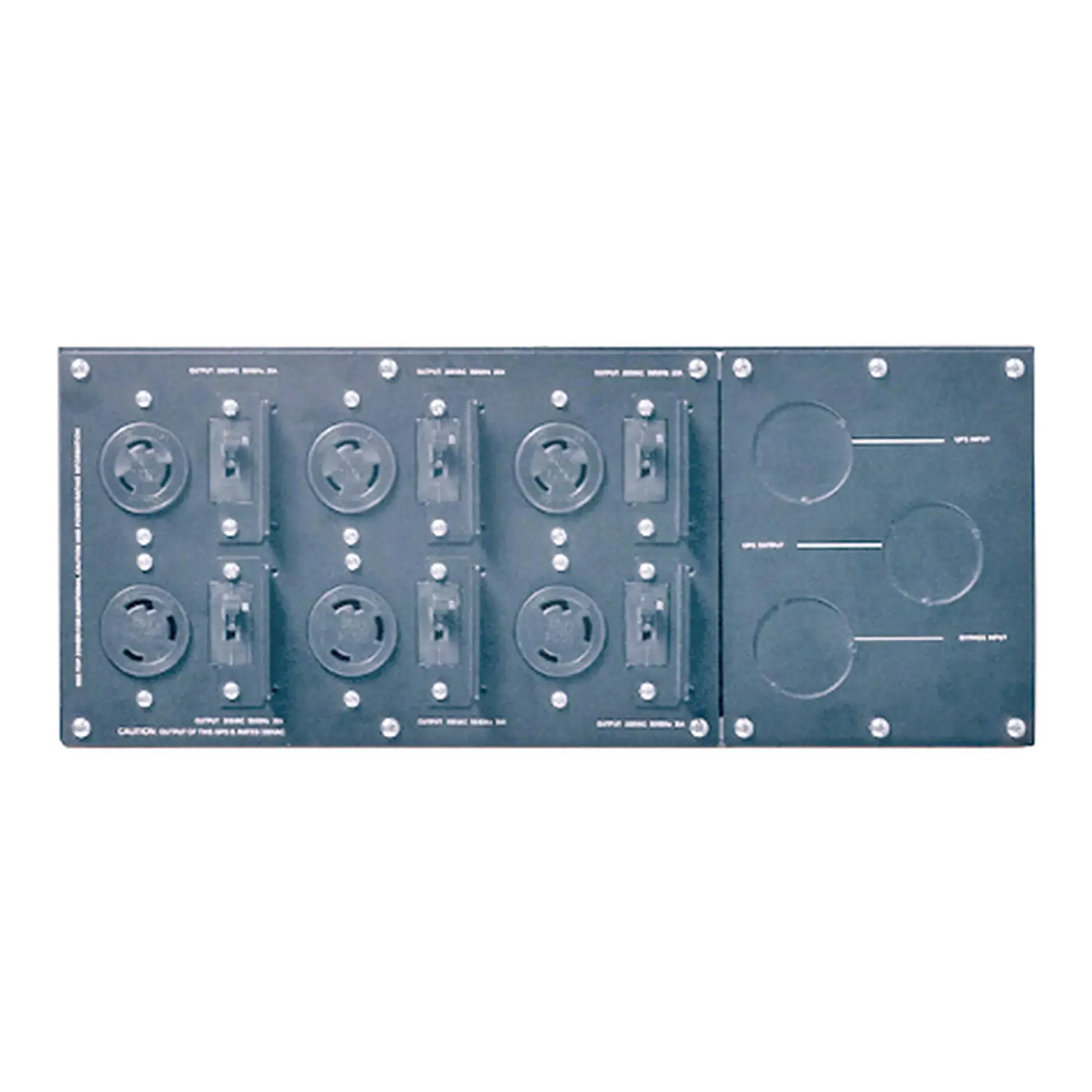 APC SBP10KRMI4U APC Service Bypass Panel - 230 V, 100 A, MBB, Eingang festverdrahtet, IEC-320 Ausgänge (8) C13 (2) C19 (img_004)