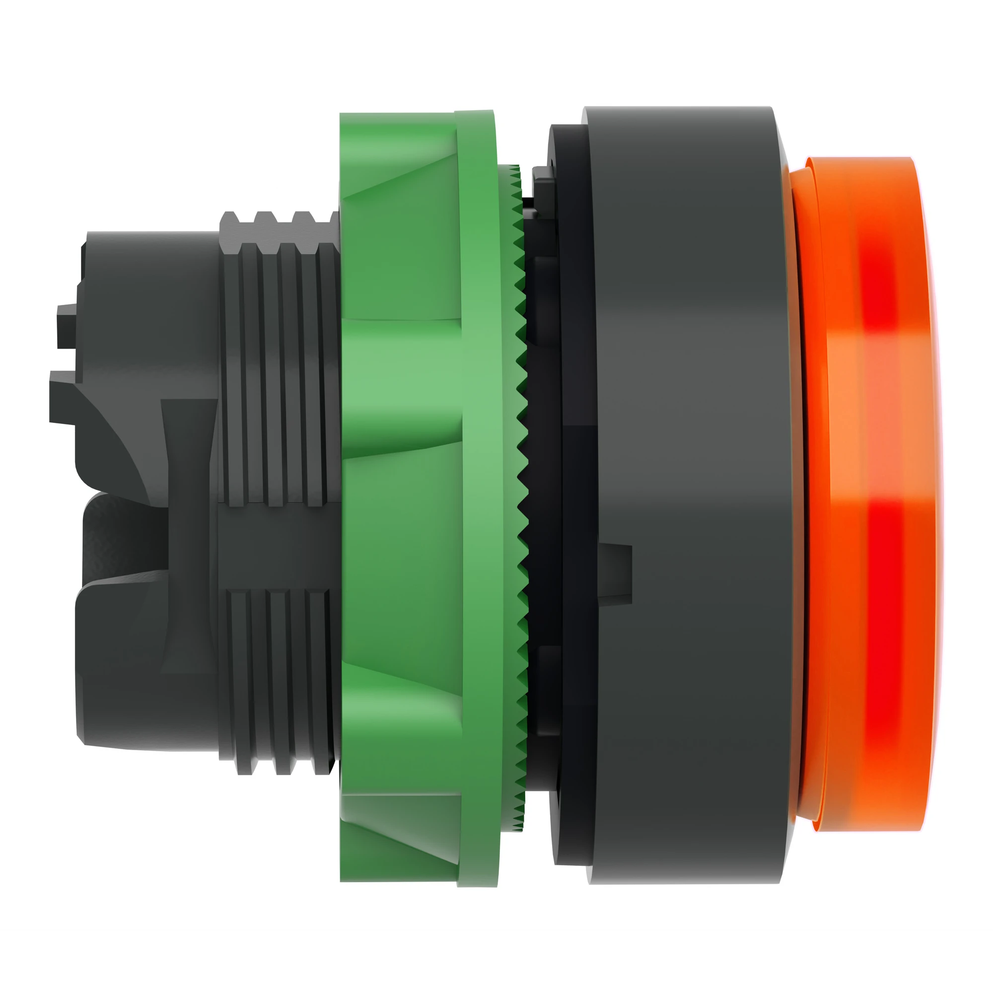 Schneider Electric ZB5AW153 Illuminated push-button, front element, Harmony XB5, plastic, 22mm, orange, protruding, for universal LED (img_003)