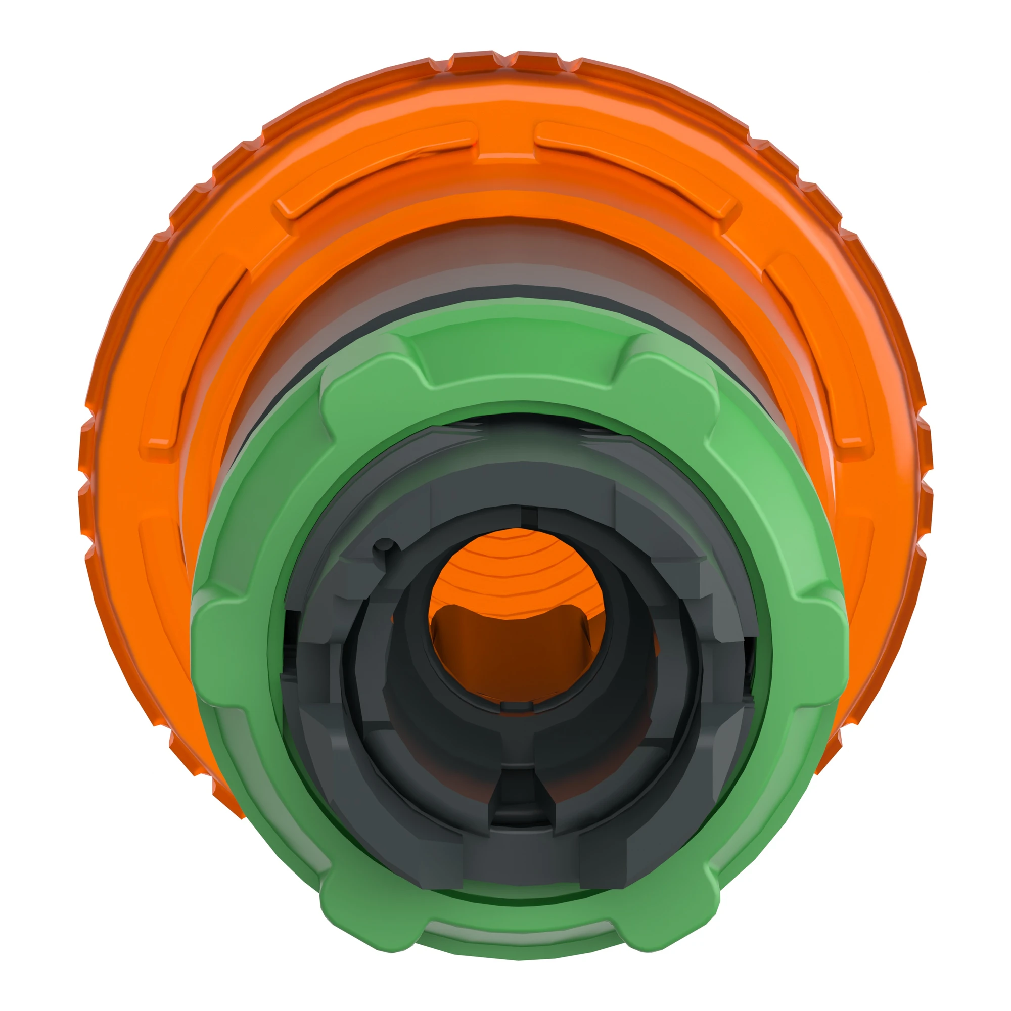 Schneider Electric ZB5AW753 Emergency Stop Button, Front Element, Harmony XB5, Plastic, 22mm, Illuminated, Orange, Twist to Release, for Universal LED (img_002) Schneider Electric ZB5AW753 Emergency Stop Button, Front Element, Harmony XB5, Plastic, 22mm, Illuminated, Orange, Twist to Release, for Universal LED (img_002)