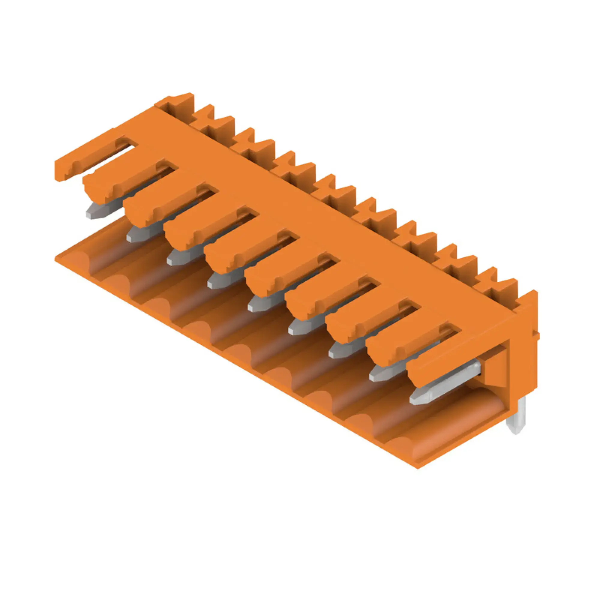 Weidmüller 1597280000 PCB connector (board connection), 160 V, 17 A, Pitch in mm: 3.50, Number of poles: 9, THT solder connection, Box (img_001)