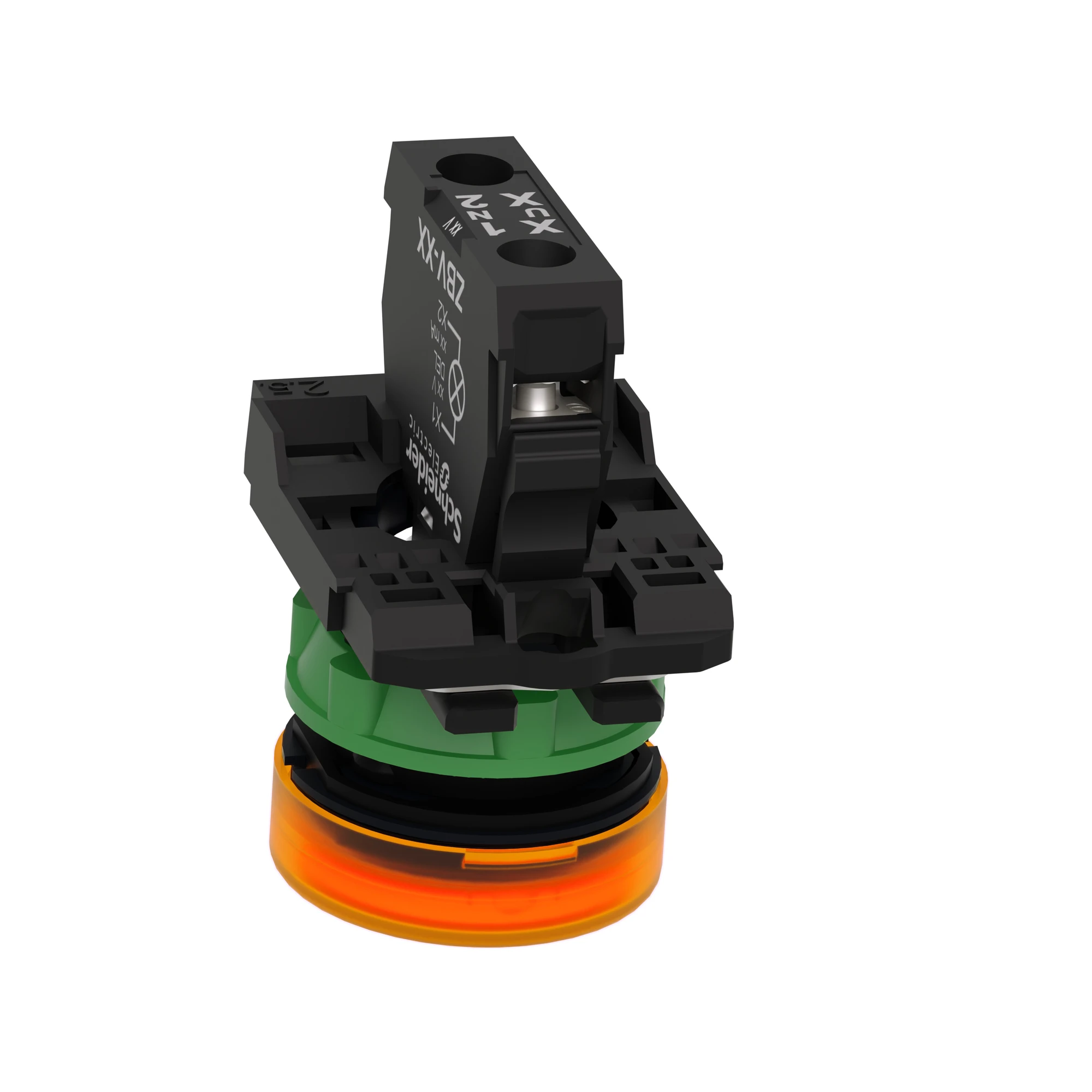 Schneider Electric XB5AVG5 Pilot light, Harmony XB5, plastic, orange, 22mm, universal LED, smooth dome, 110-120V AC (img_006) Schneider Electric XB5AVG5 Pilot light, Harmony XB5, plastic, orange, 22mm, universal LED, smooth dome, 110-120V AC (img_006)