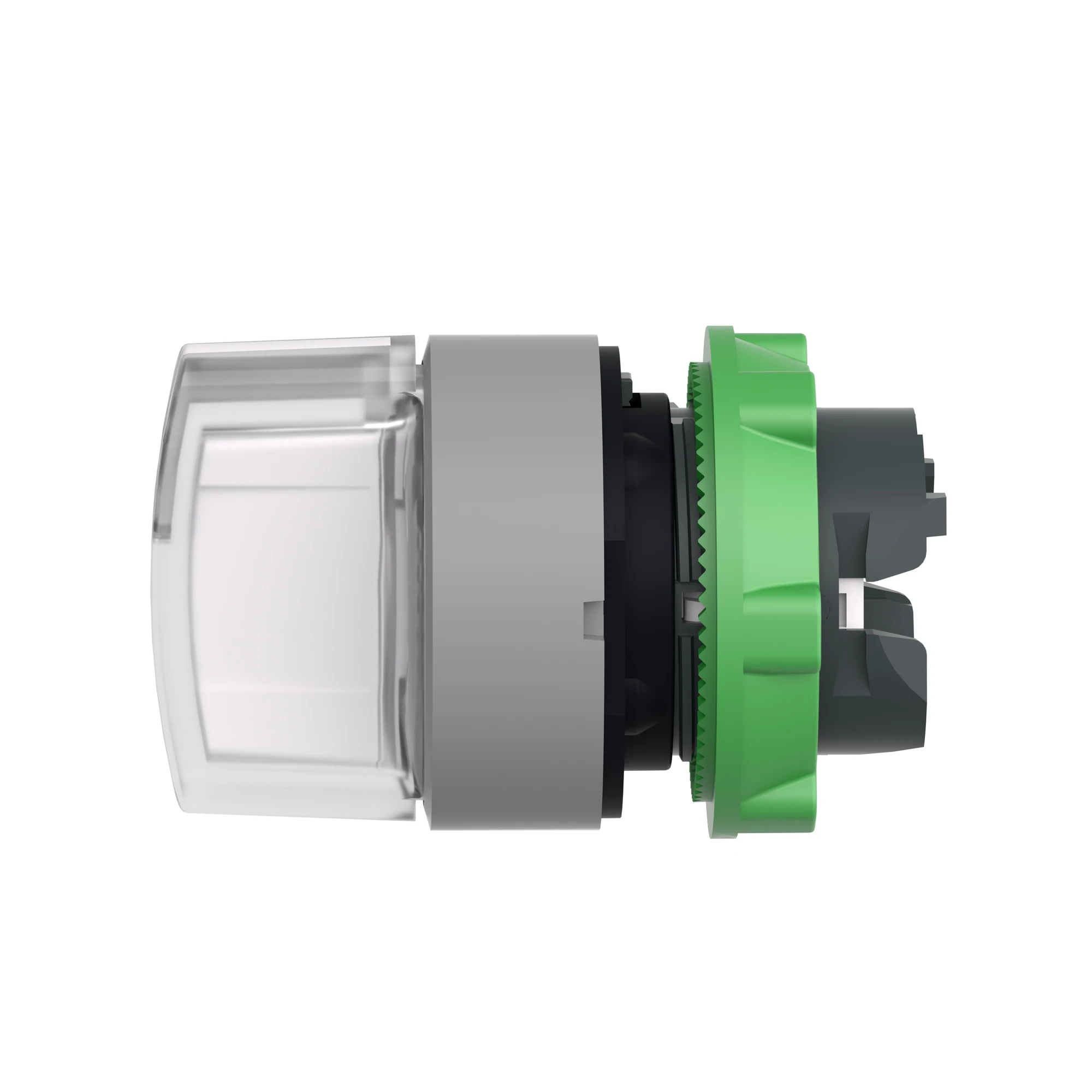 Schneider Electric ZB5AK1713C0 Illuminated selector switch, front element, Harmony XB5, plastic, 22mm, white, for universal LED, 3 positions, momentary left (img_008)