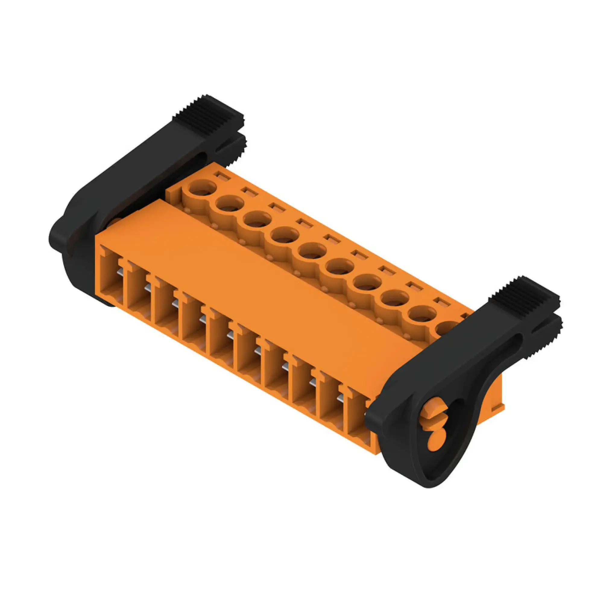 Weidmüller 2444150000 PCB connector (wire connection), 160 V, 17.5 A, Pitch in mm: 3.81, 1.5 mm², Number of poles: 10, Clamping yoke connection, Box (img_001)