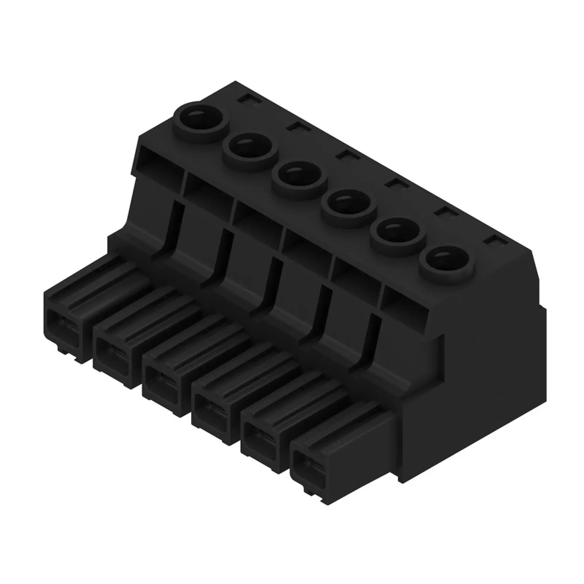 Weidmüller 1924580000 PCB connector (wire connection), 1000 V, 78.3 A, Pitch in mm: 10.16, 16 mm², Number of poles: 6, Clamping yoke connection, Box (img_001)