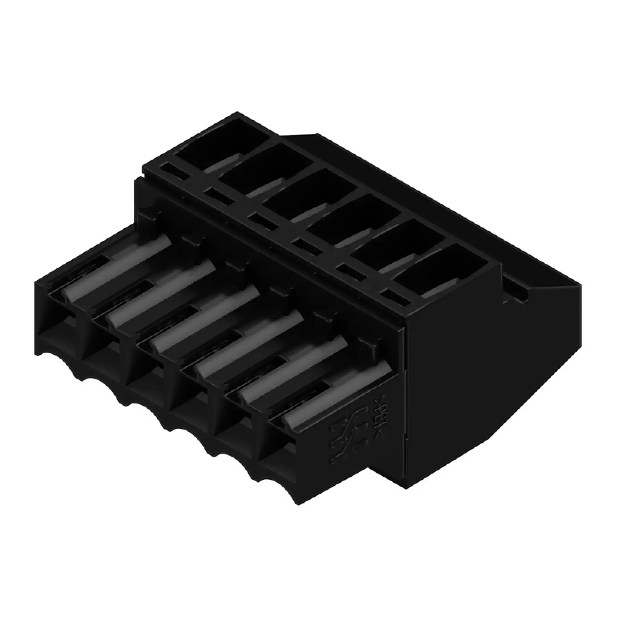 Weidmüller 1638820000 PCB connector (wire connection), 160 V, 12 A, Pitch in mm: 3.50, 1.5 mm², Number of poles: 6, Clamping yoke connection, Box (img_001)