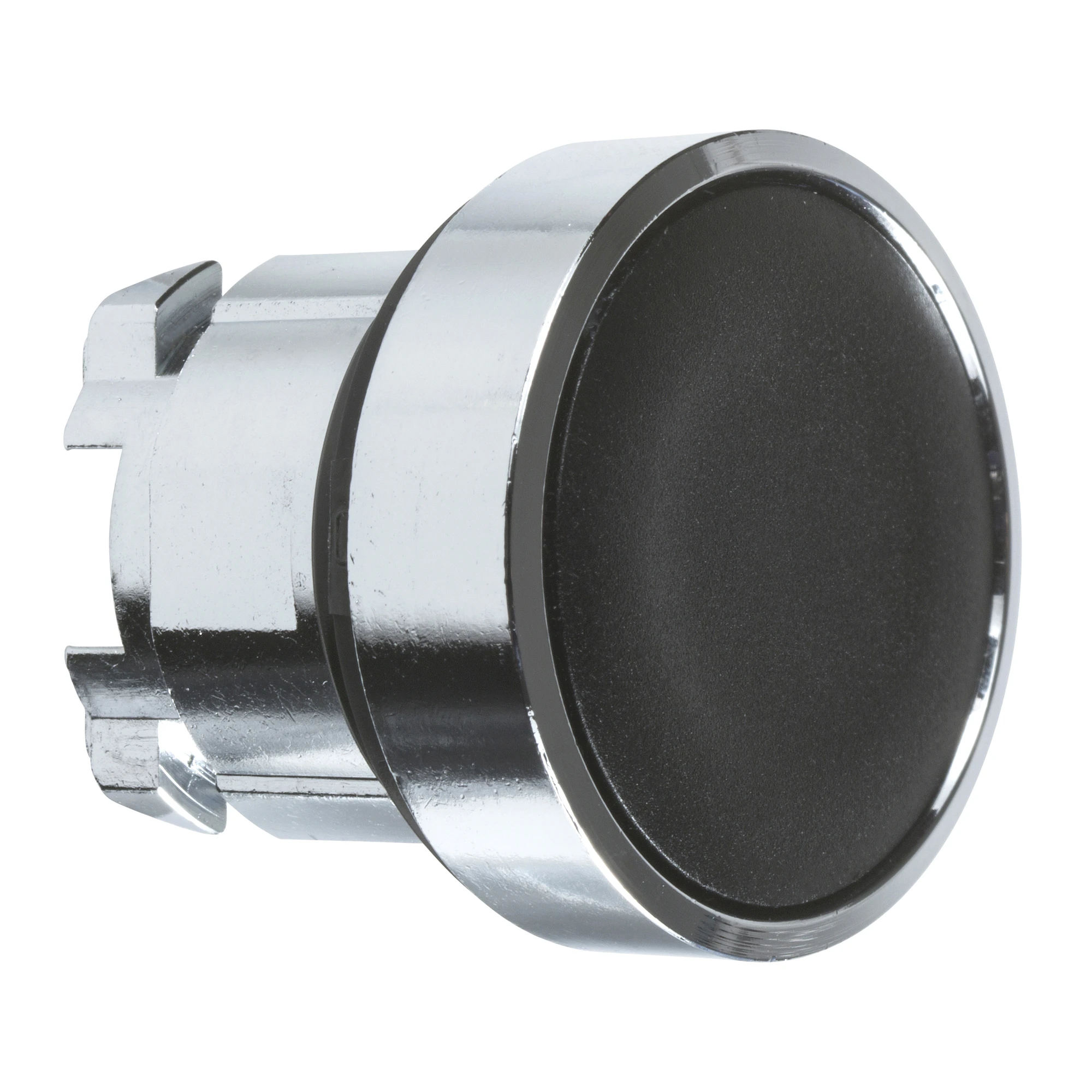 Schneider Electric ZB4BH02 Pushbutton, Front Element, Harmony XB4, Metal, 22mm, Black, Unlabeled, Latching (img_001)