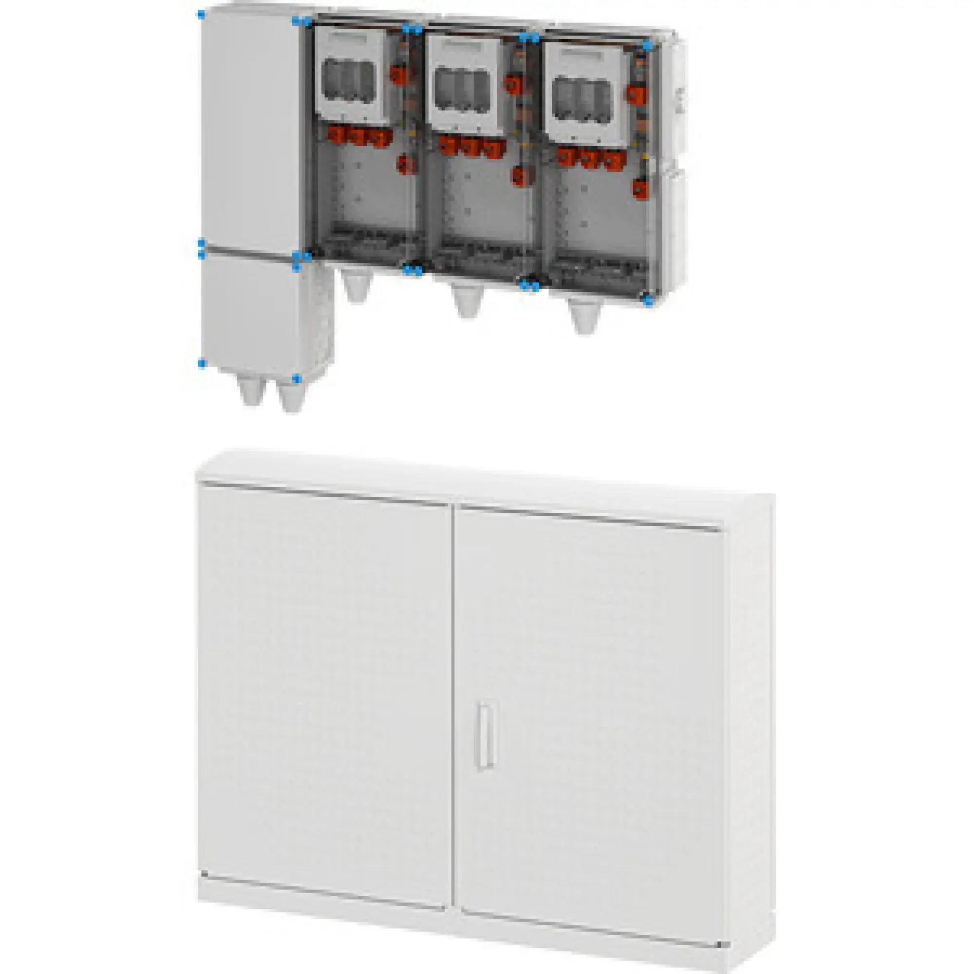 Hensel 65000169 Ladeverteiler für bis zu 3 Abgänge à 140kW Mi EV 140kW 3010 (img_001)