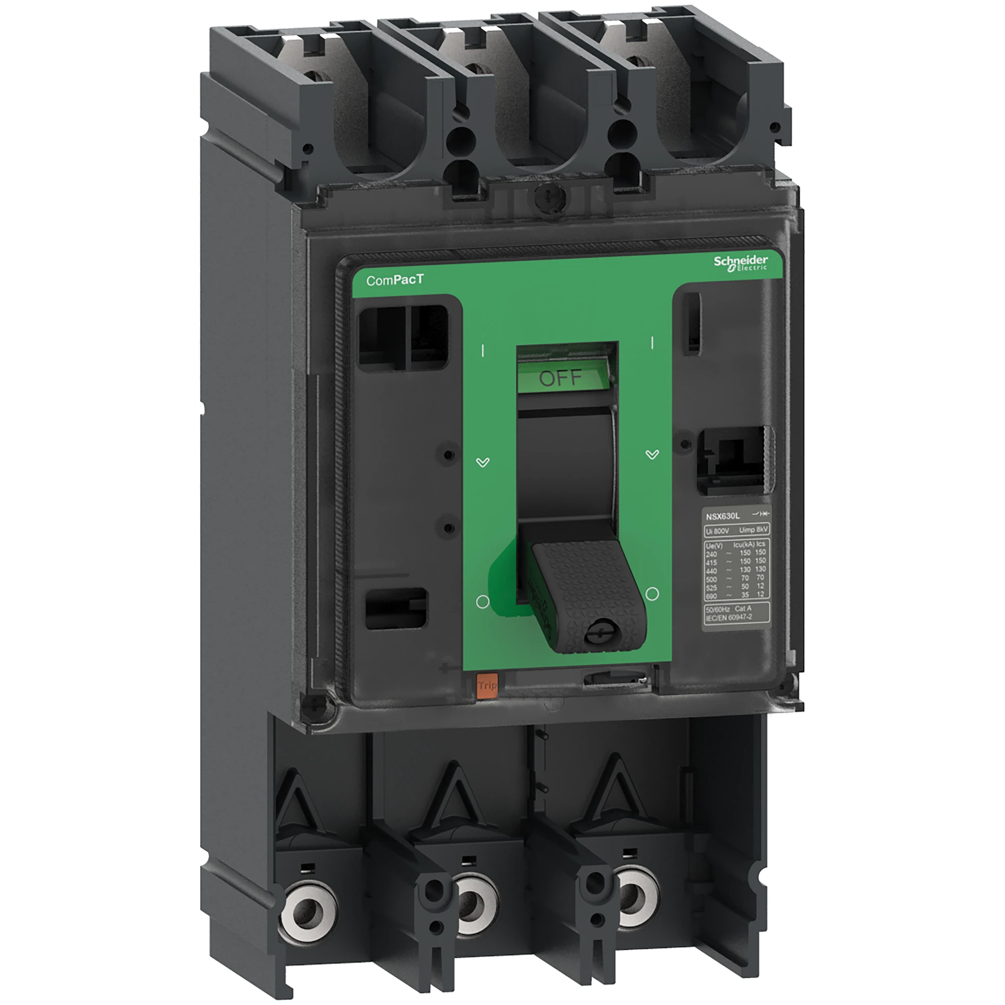 Schneider Electric C63N3 Compact Circuit Breaker ComPacT NSX630N Basic Switch 3P 630A 50kA/415V AC, without release device (img_001) Schneider Electric C63N3 Compact Circuit Breaker ComPacT NSX630N Basic Switch 3P 630A 50kA/415V AC, without release device (img_001)