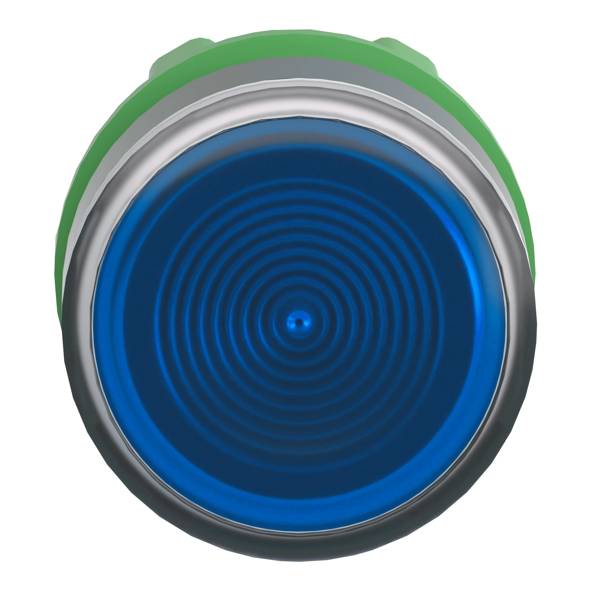 Schneider Electric ZB5AW363S Illuminated Push Button, Front Element, Harmony XB5, Plastic, 22mm, Blue, Universal LED, Grooved Calotte (img_006)