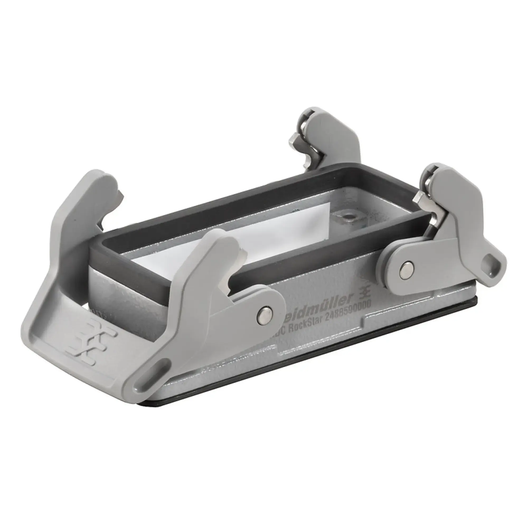 Weidmüller 2488590000 Housing (industry plug-in connectors), Bulkhead housing, Side-locking clamp on lower side, Size: 6, IP65 (in plugged condition) (img_001)