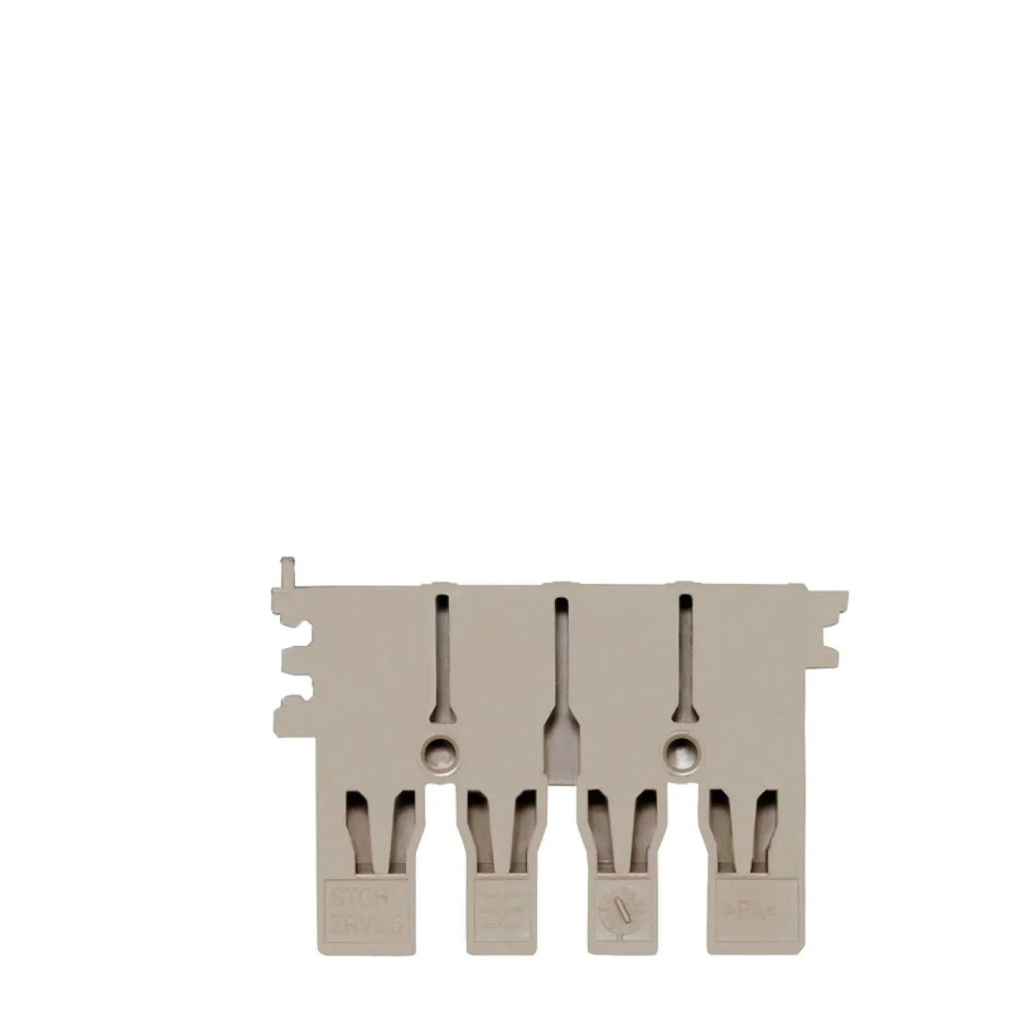 Weidmüller 1907000000 Fastening element (Terminal), dark beige, Height: 31.5 mm, Width: 5.15 mm, Wemid, 120 °C (img_001)