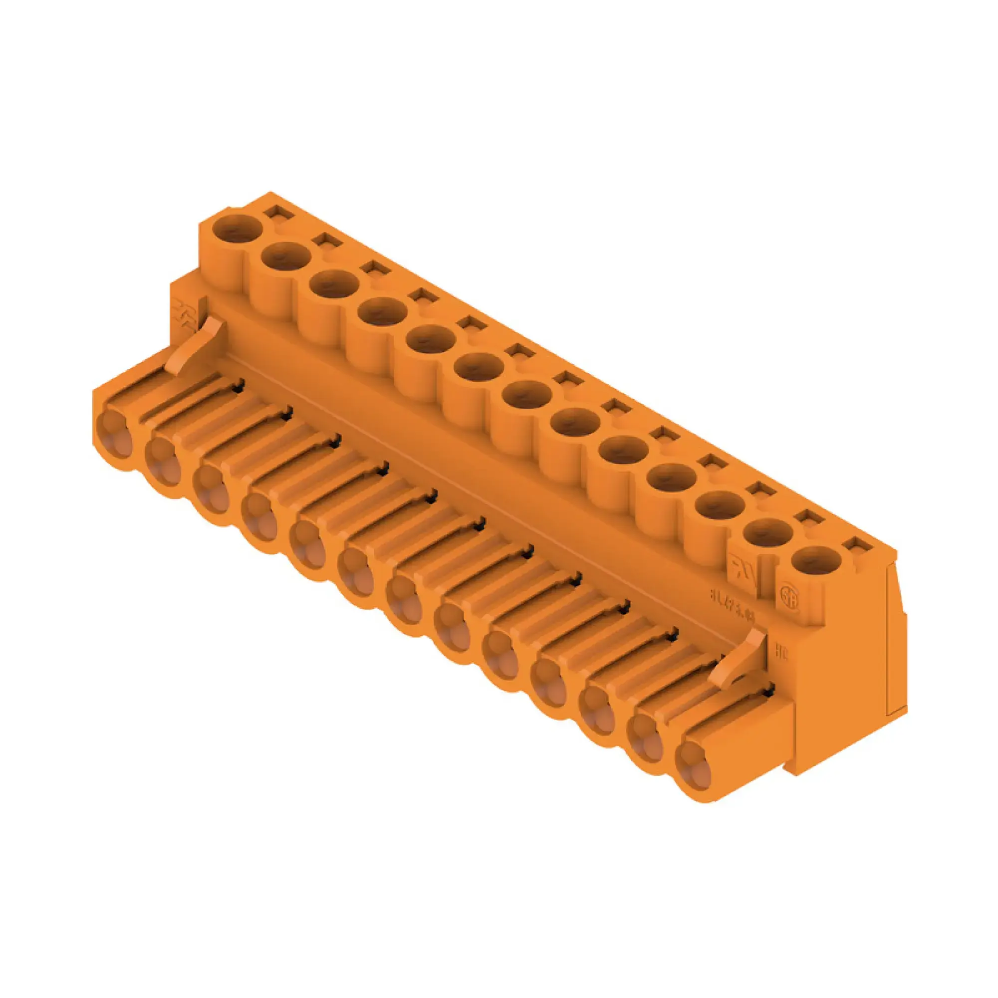 Weidmüller 1943690000 PCB connector (wire connection), 320 V, 23 A, Pitch in mm: 5.08, 4 mm², Number of poles: 13, Clamping yoke connection, Box (img_001)