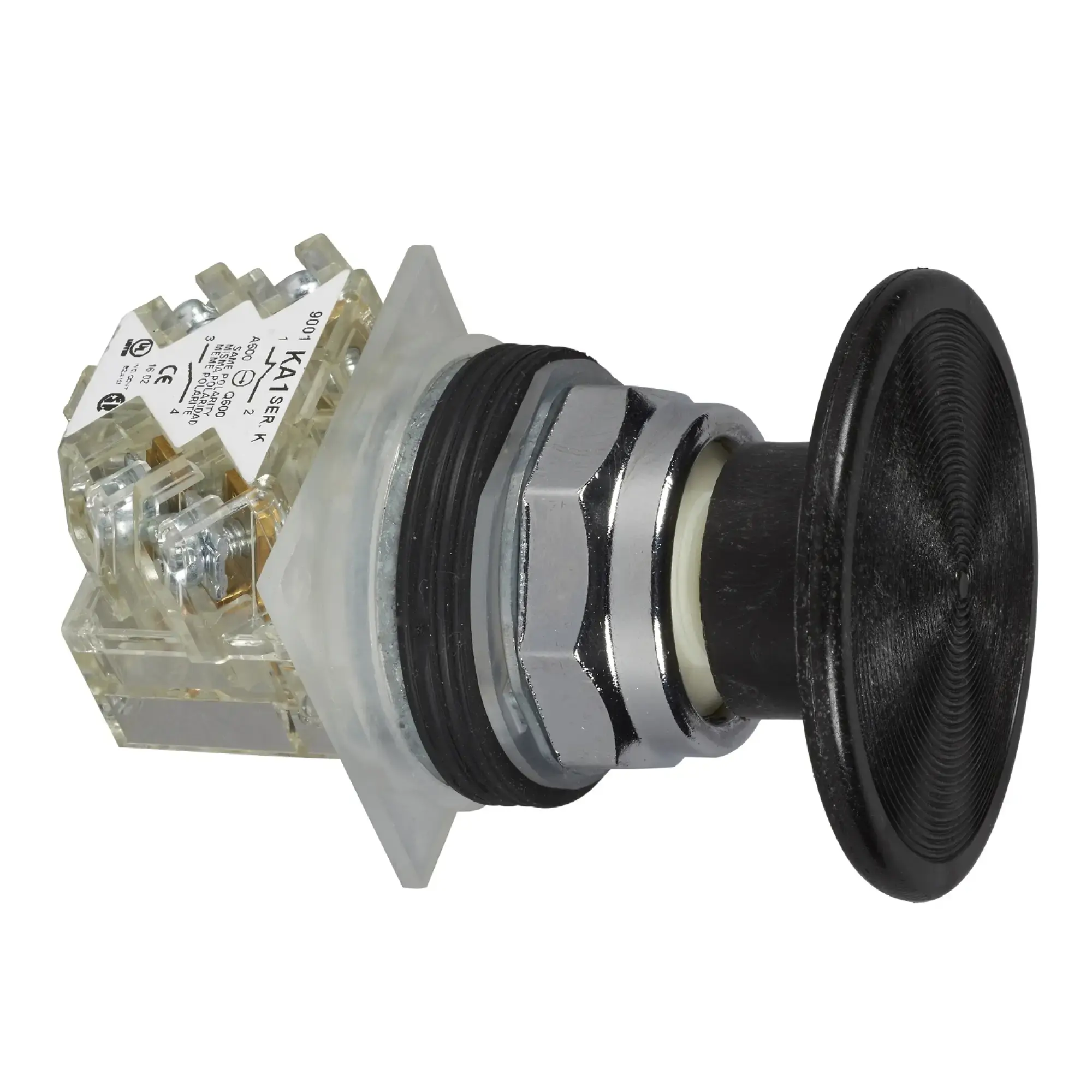 Schneider Electric 9001KR25BH13 Drucktaster Ø 30, Metall-Frontr., Pilzdrucktaster Ø 57mm, schwarz, 1W (img_002)