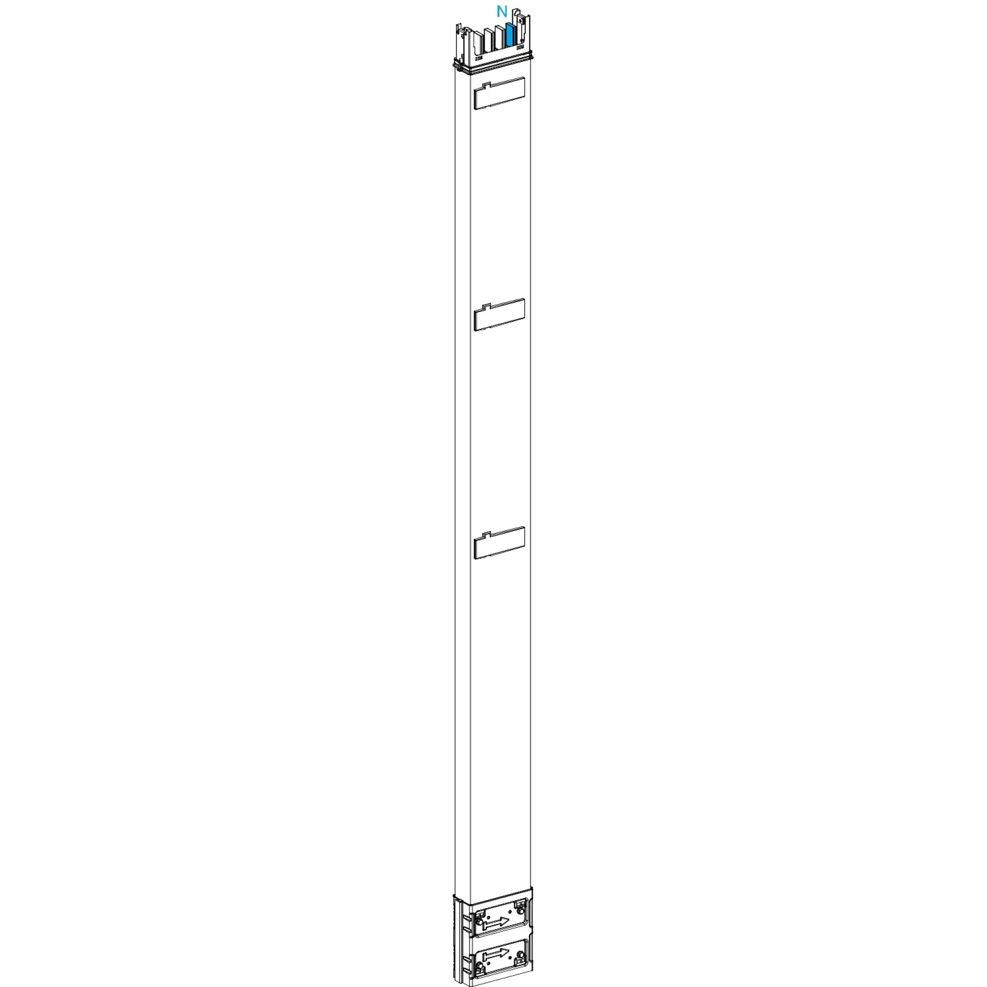 Schneider Electric KSA400EV4203 KSA straight element, 400A, 2m, 3 outlets, one-sided (img_002)