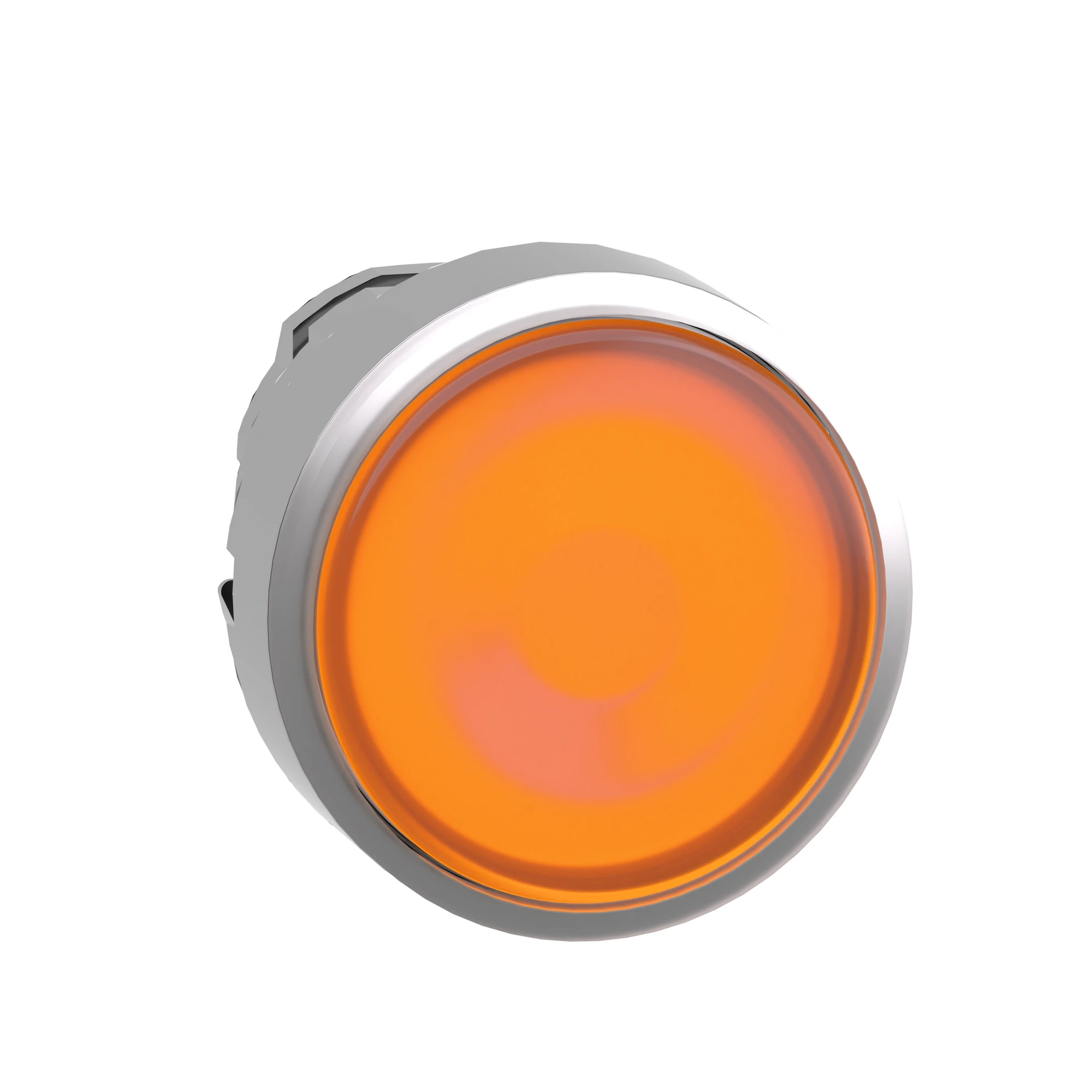 Schneider Electric ZB4BH053 Illuminated pushbutton, front element, Harmony XB4, metal, 22mm, orange, unmarked, for universal LED, latching (img_003)