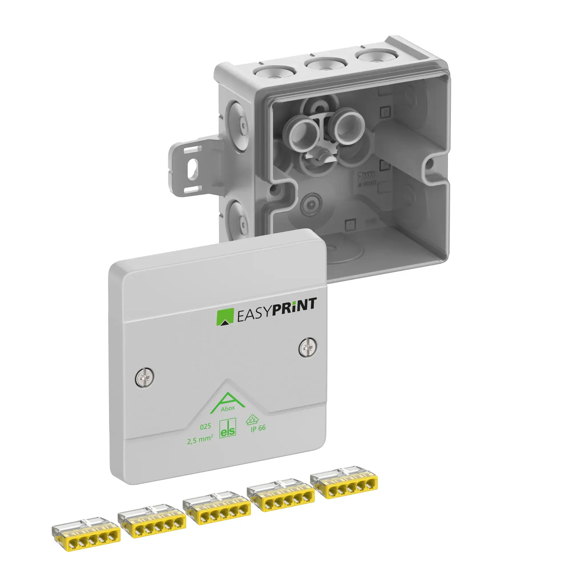Spelsberg 802421EP Junction box, Type of protection IP66, max. 2,5², Impact strength IK07, Protection class II, Ui 450V AC, Ui 450V DC, DLG, VDE, Halogen free (img_001) Spelsberg 802421EP Junction box, Type of protection IP66, max. 2,5², Impact strength IK07, Protection class II, Ui 450V AC, Ui 450V DC, DLG, VDE, Halogen free (img_001)