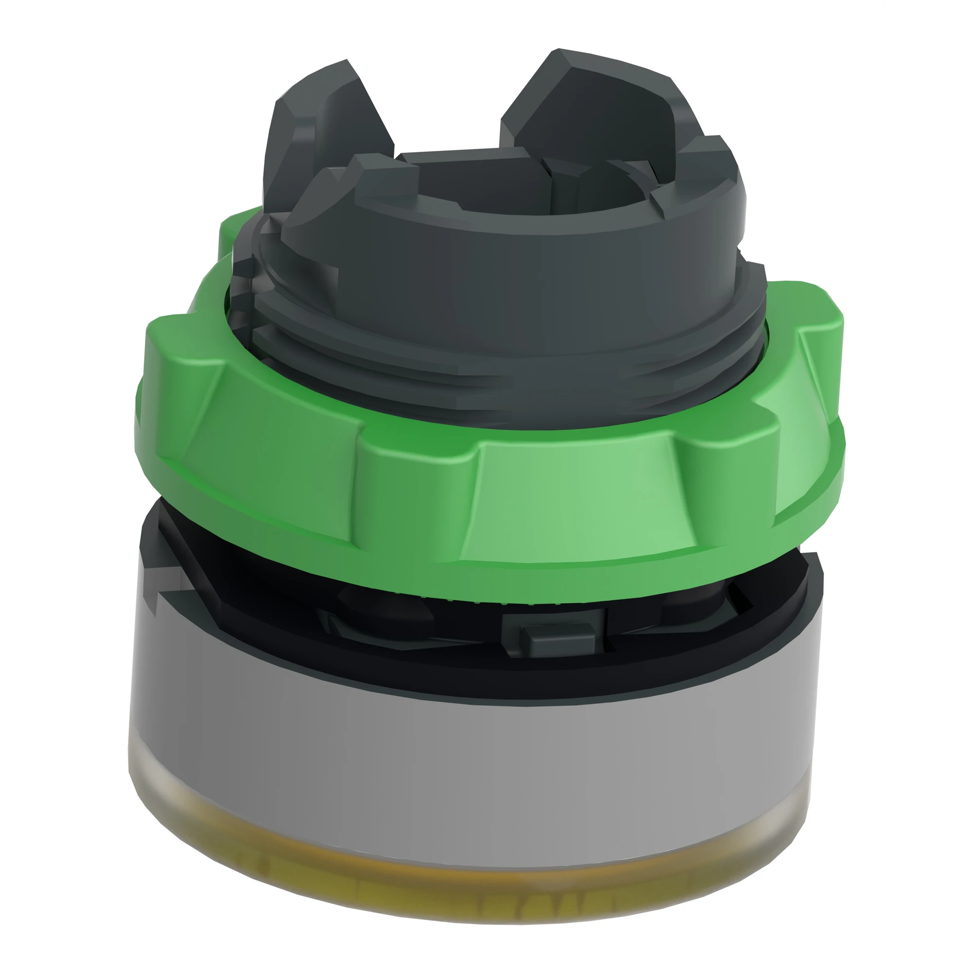 Schneider Electric ZB5AW383SC0 Illuminated push button, front element, Harmony XB5, plastic, 22mm, light gray, yellow, for universal LED, grooved dome (img_007) Schneider Electric ZB5AW383SC0 Illuminated push button, front element, Harmony XB5, plastic, 22mm, light gray, yellow, for universal LED, grooved dome (img_007)