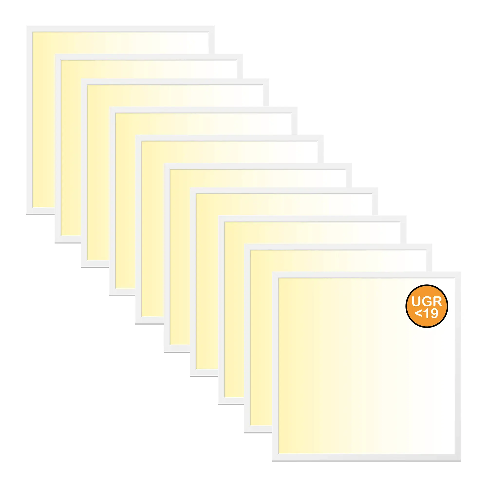 WSU Lights WS000001527-10 10-pack LED Panel, 62x62, warm white 3000K, 40W, 4400lm, UGR WSU Lights WS000001527-10 10-pack LED Panel, 62x62, warm white 3000K, 40W, 4400lm, UGR