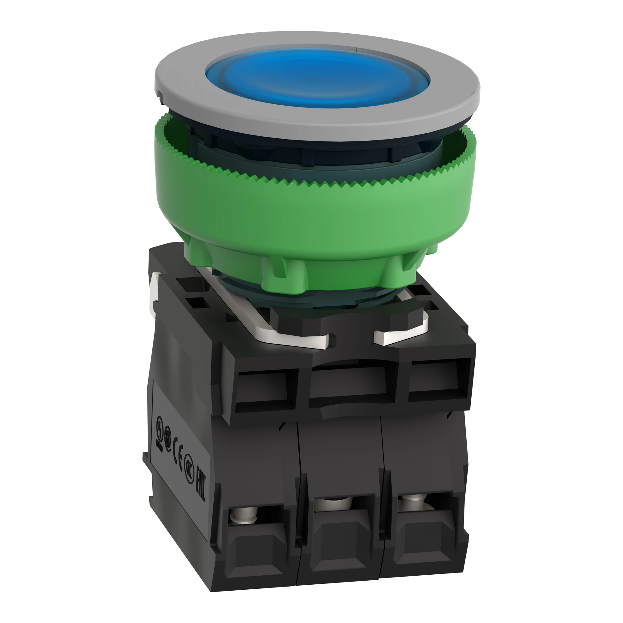 Schneider Electric XB5FW36B5C0 Illuminated pushbutton, Harmony XB5F, plastic, antimicrobial, light gray, blue, 30mm, universal LED, 1NC + 1NO, 24V ACDC (img_005) Schneider Electric XB5FW36B5C0 Illuminated pushbutton, Harmony XB5F, plastic, antimicrobial, light gray, blue, 30mm, universal LED, 1NC + 1NO, 24V ACDC (img_005)