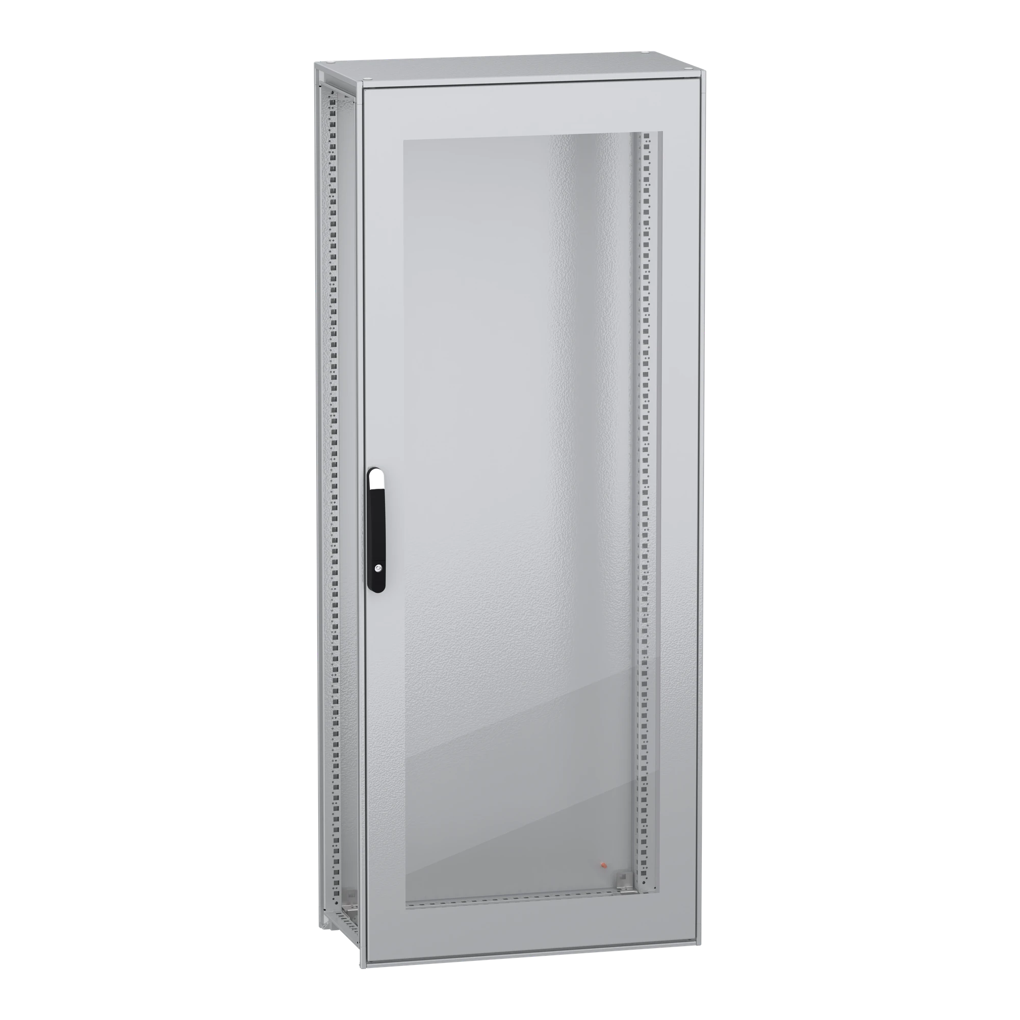Schneider Electric NSYSFN20840T Floor-standing enclosure, PanelSeT SFN, made of decarbonized steel, without mounting plate, glass door, mounted, 2000x800x400mm, IP55 (img_001)