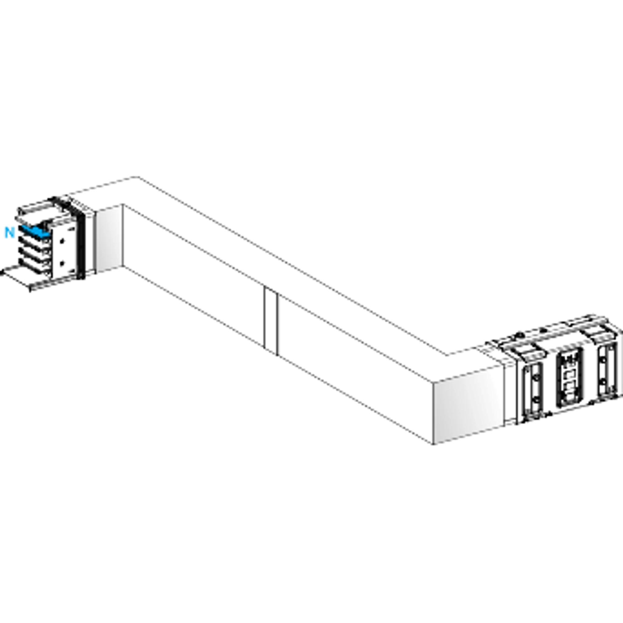 Schneider Electric KSA630DZCH41F KSA Z-Element, 630A, upright, right-left, selectable length, fire barrier (img_001)