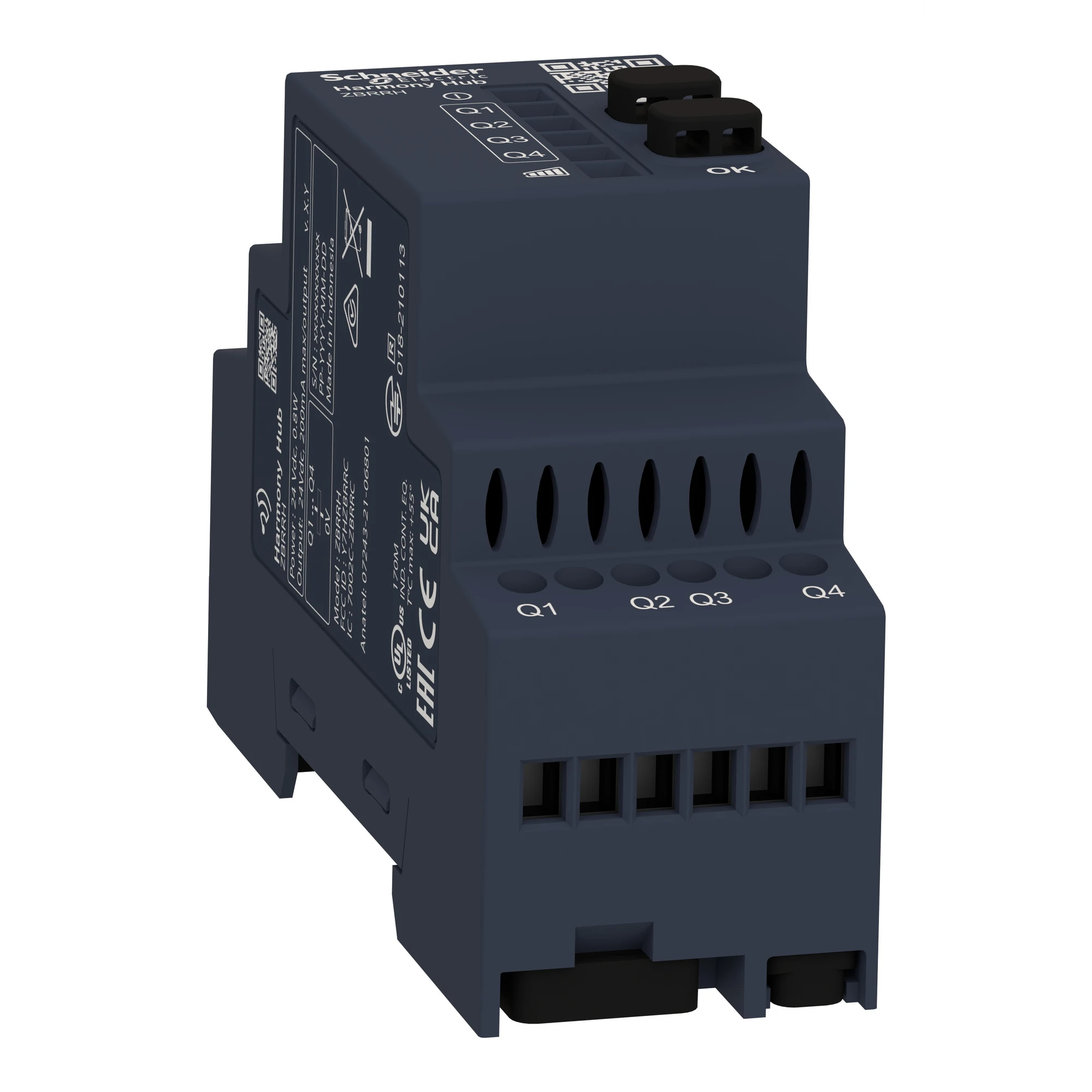 Schneider Electric ZBRRH Receiver for Harmony Hub, configurable, 4 PNP outputs, 200mA, 24V DC (img_006) Schneider Electric ZBRRH Receiver for Harmony Hub, configurable, 4 PNP outputs, 200mA, 24V DC (img_006)