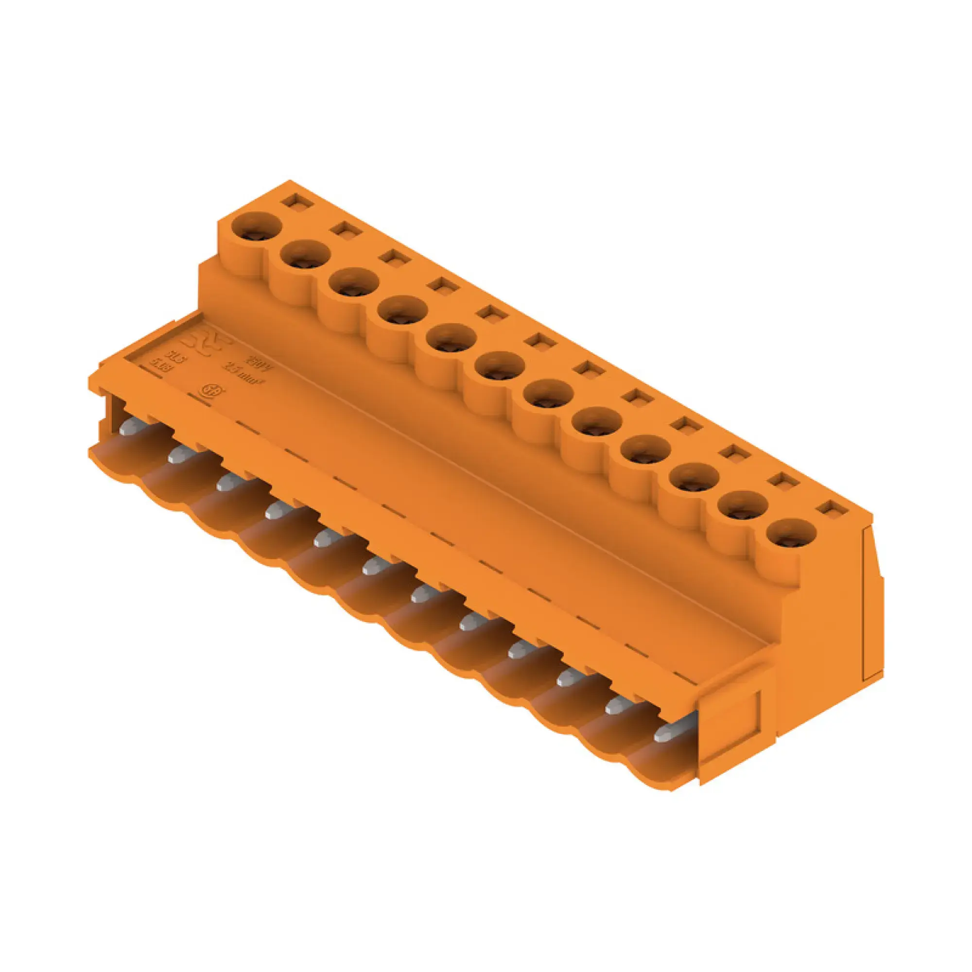 Weidmüller 1627340000 PCB connector (wire connection), 320 V, 21.5 A, Pitch in mm: 5.08, 3.31 mm², Number of poles: 12, Clamping yoke connection, Box (img_001)
