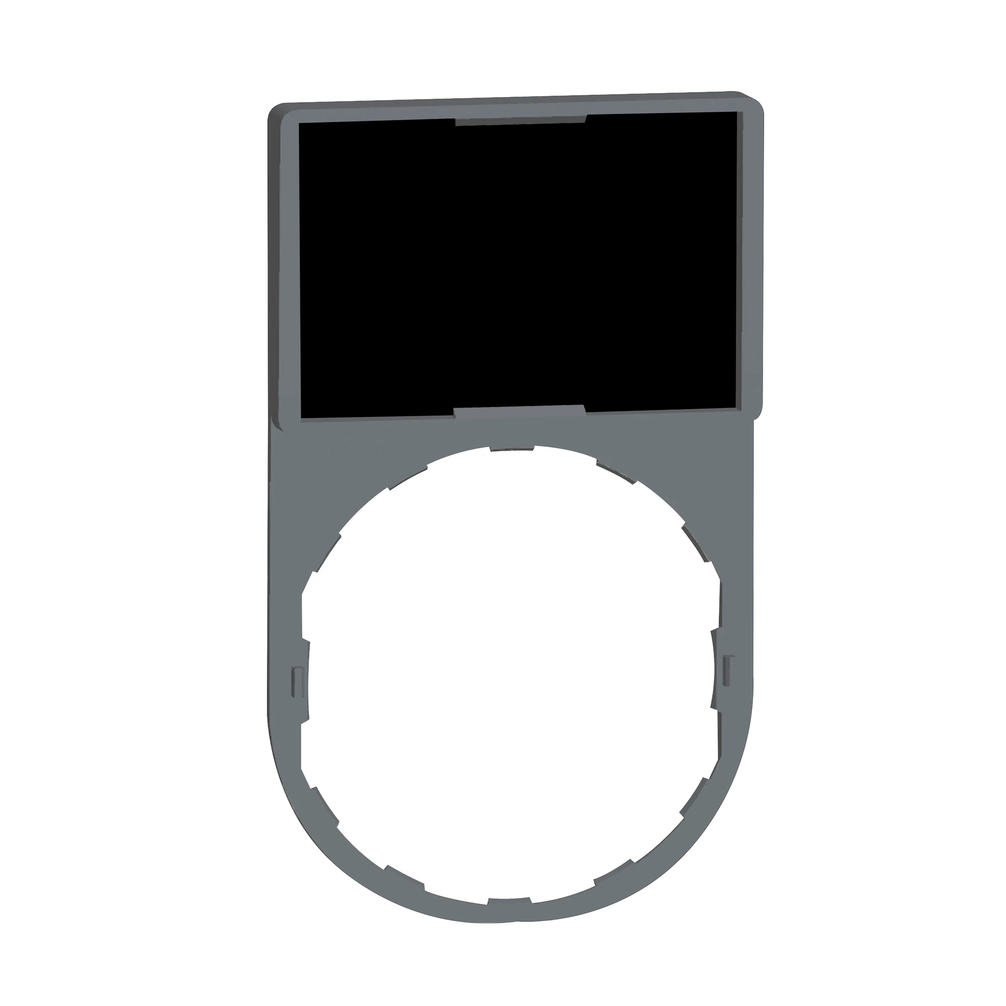 Schneider Electric ZBY61CUST01 Label holder, plastic, for Harmony 22mm, customizable via configurator (img_001) Schneider Electric ZBY61CUST01 Label holder, plastic, for Harmony 22mm, customizable via configurator (img_001)