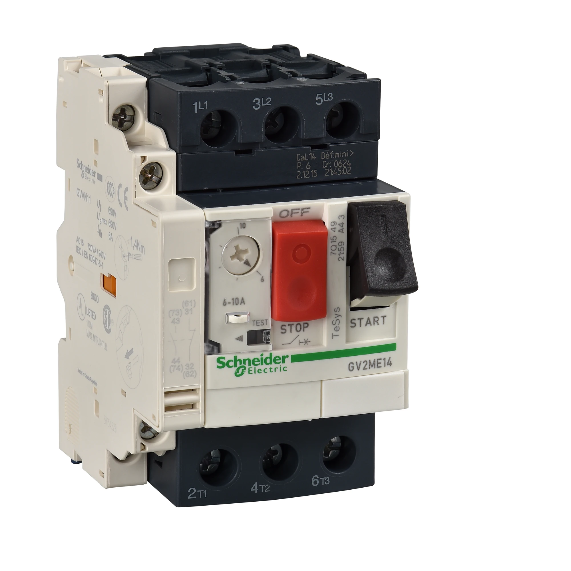 Schneider Electric GV2ME20AN11TQ Motor protection circuit breaker GV2-ME, 13-18A, 3 poles, thermal/magnetic tripping unit (img_001) Schneider Electric GV2ME20AN11TQ Motor protection circuit breaker GV2-ME, 13-18A, 3 poles, thermal/magnetic tripping unit (img_001)