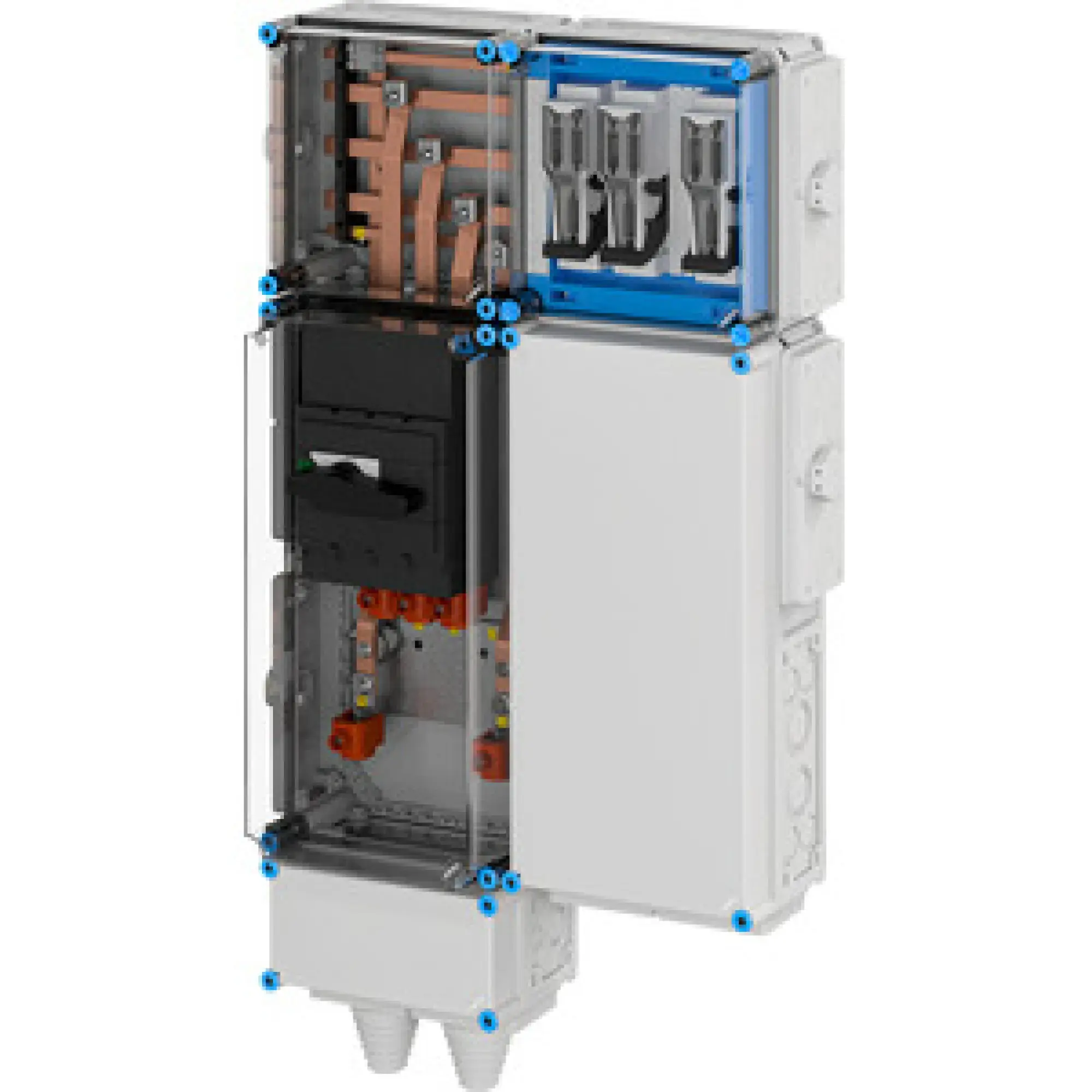 Hensel 65000191 Ladeverteiler für bis zu 3 Ladepunkte à 43 kW Mi EV 43kW 3000 (img_002) Hensel 65000191 Ladeverteiler für bis zu 3 Ladepunkte à 43 kW Mi EV 43kW 3000 (img_002)