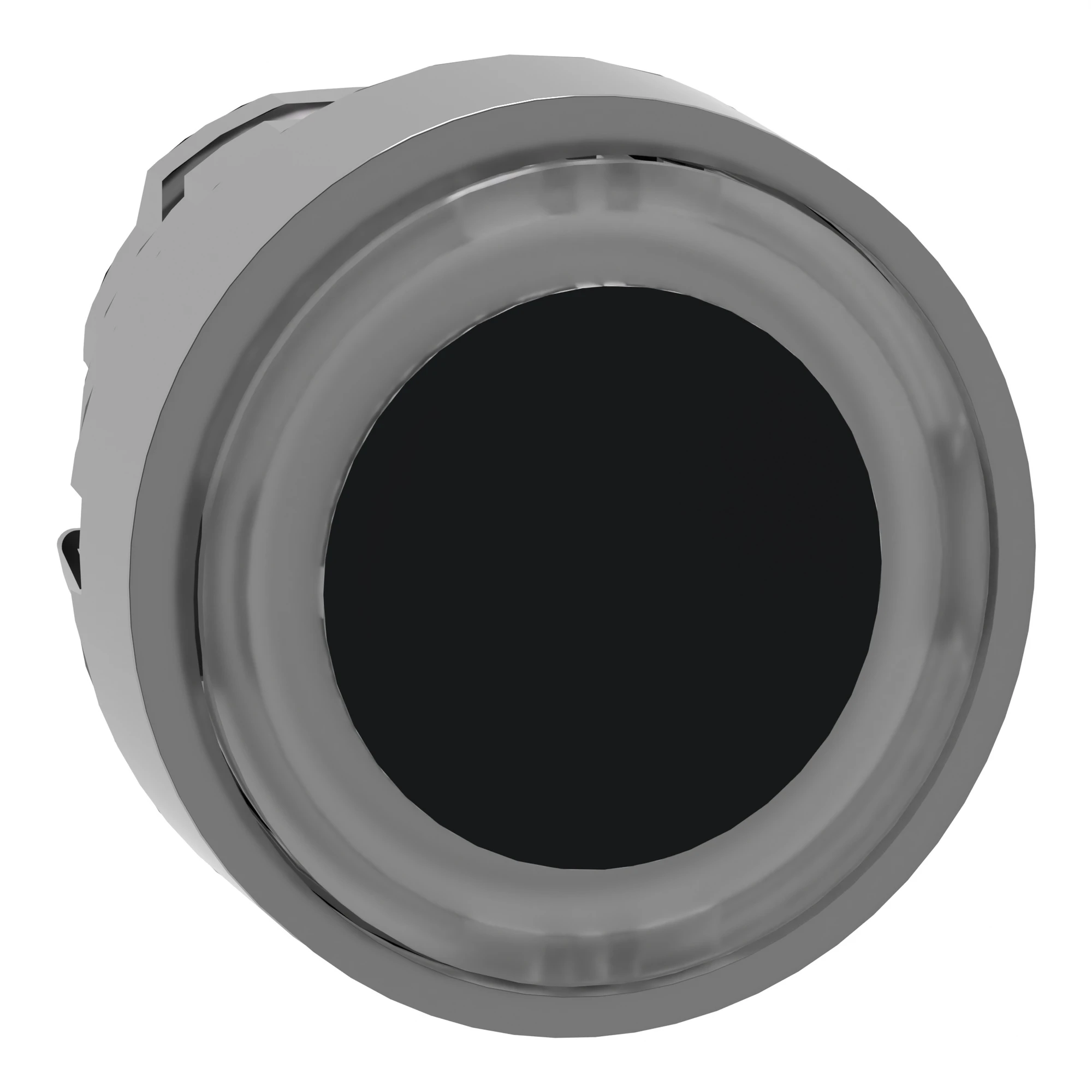 Schneider Electric ZB4BW913 Illuminated push button, front element, Harmony XB4, metal, 22mm, white, illuminated ring, for universal LED (img_001)
