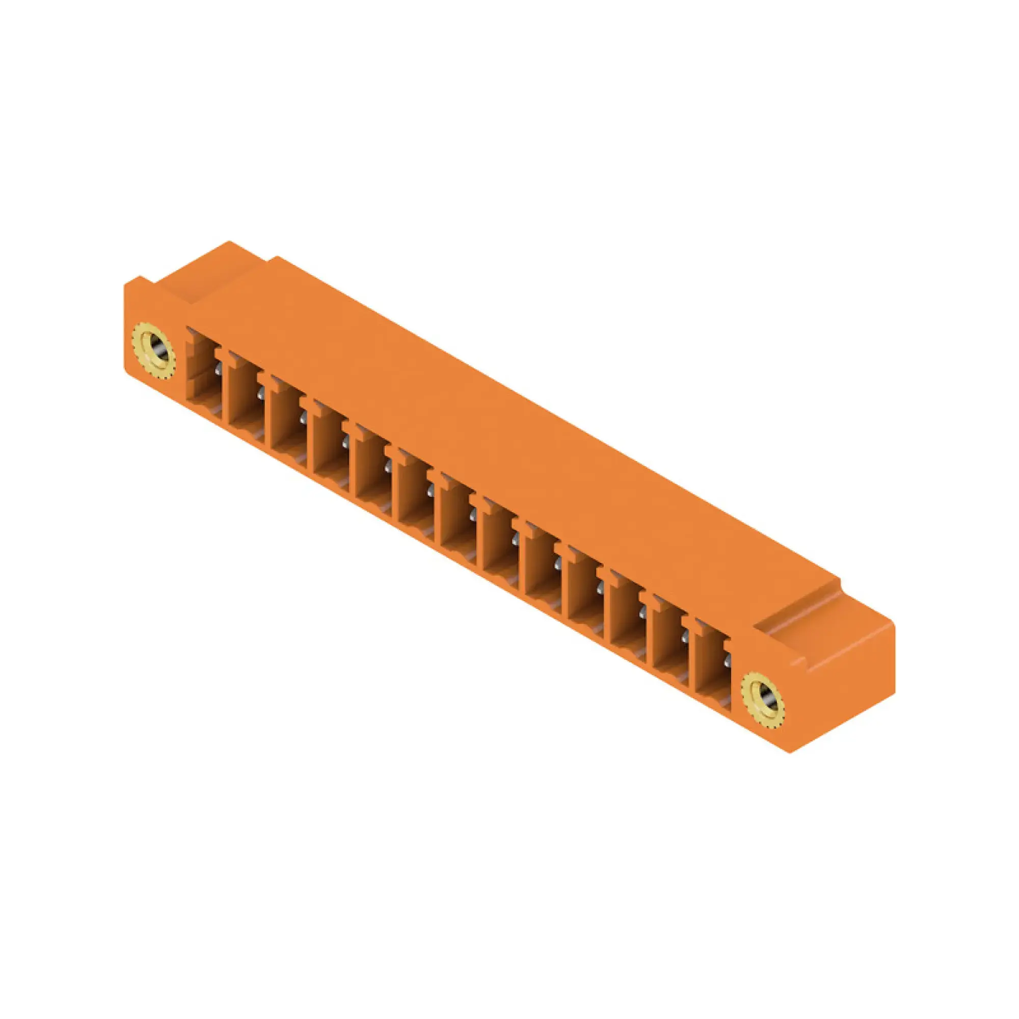 Weidmüller 1942560000 PCB connector (board connection), 160 V, 17.5 A, Pitch in mm: 3.81, Number of poles: 13, THT solder connection, Box (img_001)