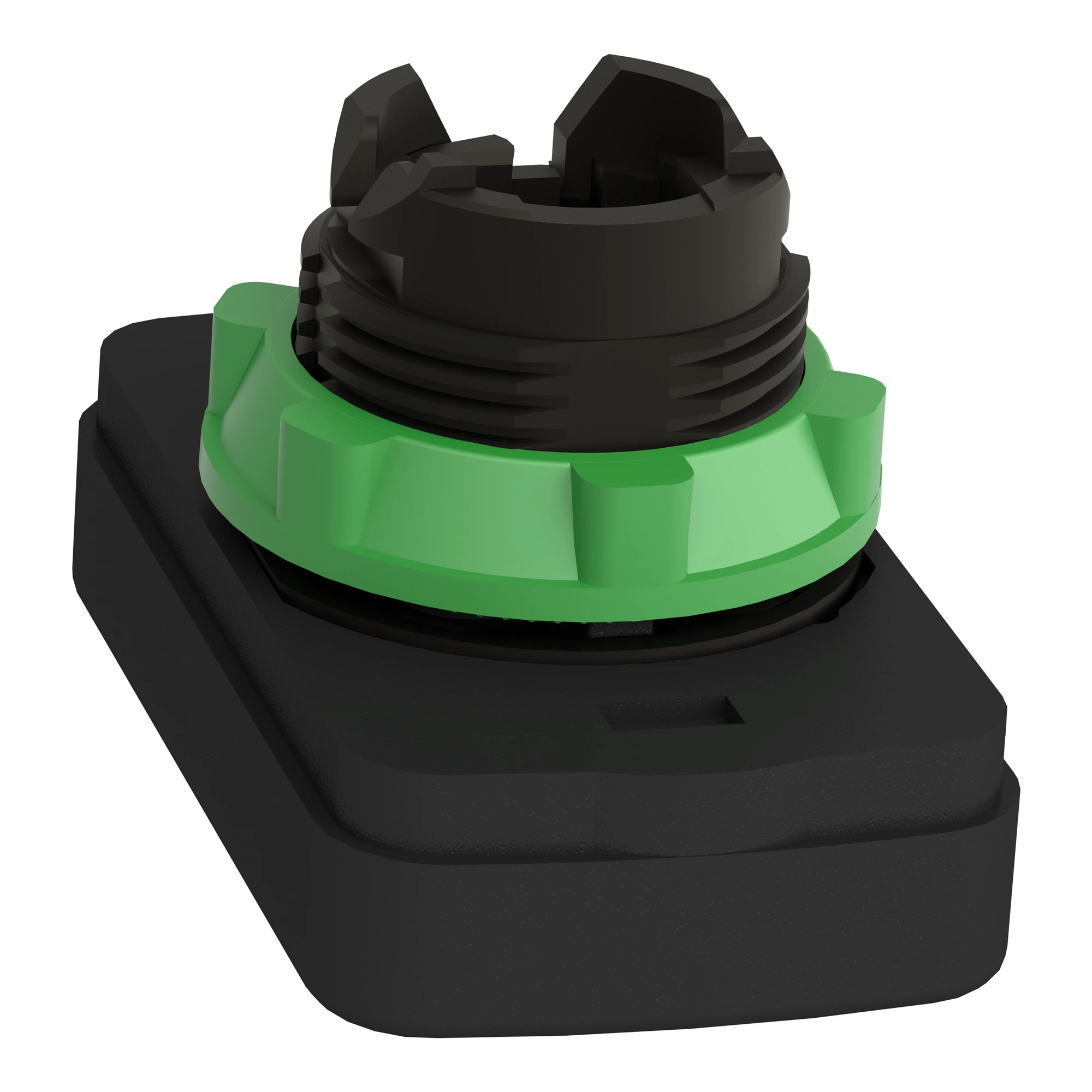 Schneider Electric ZB5AW7A3741 Double push-button, front element, Harmony XB5, plastic, 22mm, green, red, labeled I/O, illuminated (img_006)