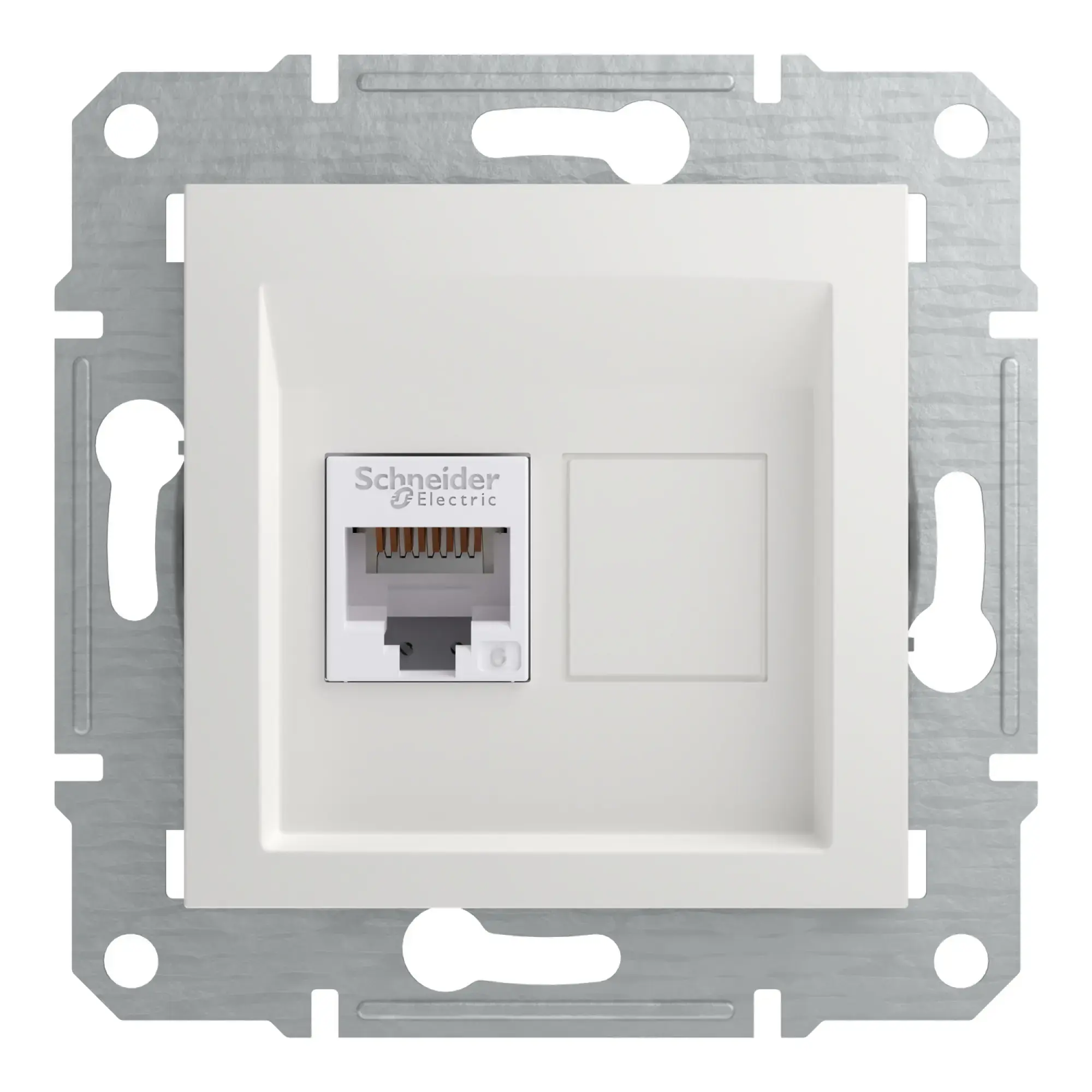 Schneider Electric EPH4770121D RJ45 Cat. 6e UTP 1-Port ICD flush-mounted, white, Asfora (img_001) Schneider Electric EPH4770121D RJ45 Cat. 6e UTP 1-Port ICD flush-mounted, white, Asfora (img_001)