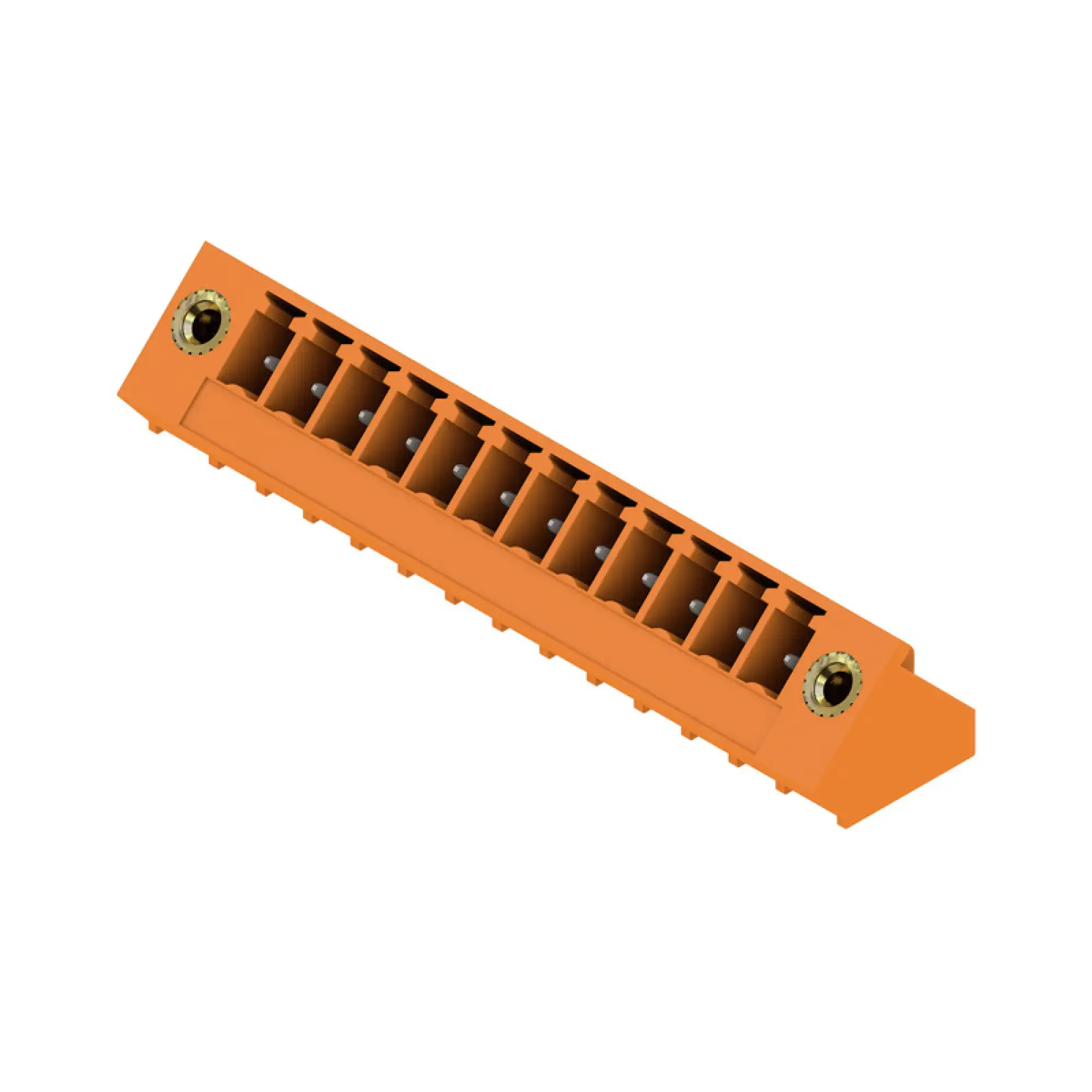 Weidmüller 1976840000 PCB connector (board connection), 160 V, 17.5 A, Pitch in mm: 3.81, Number of poles: 12, THT solder connection, Box (img_001)