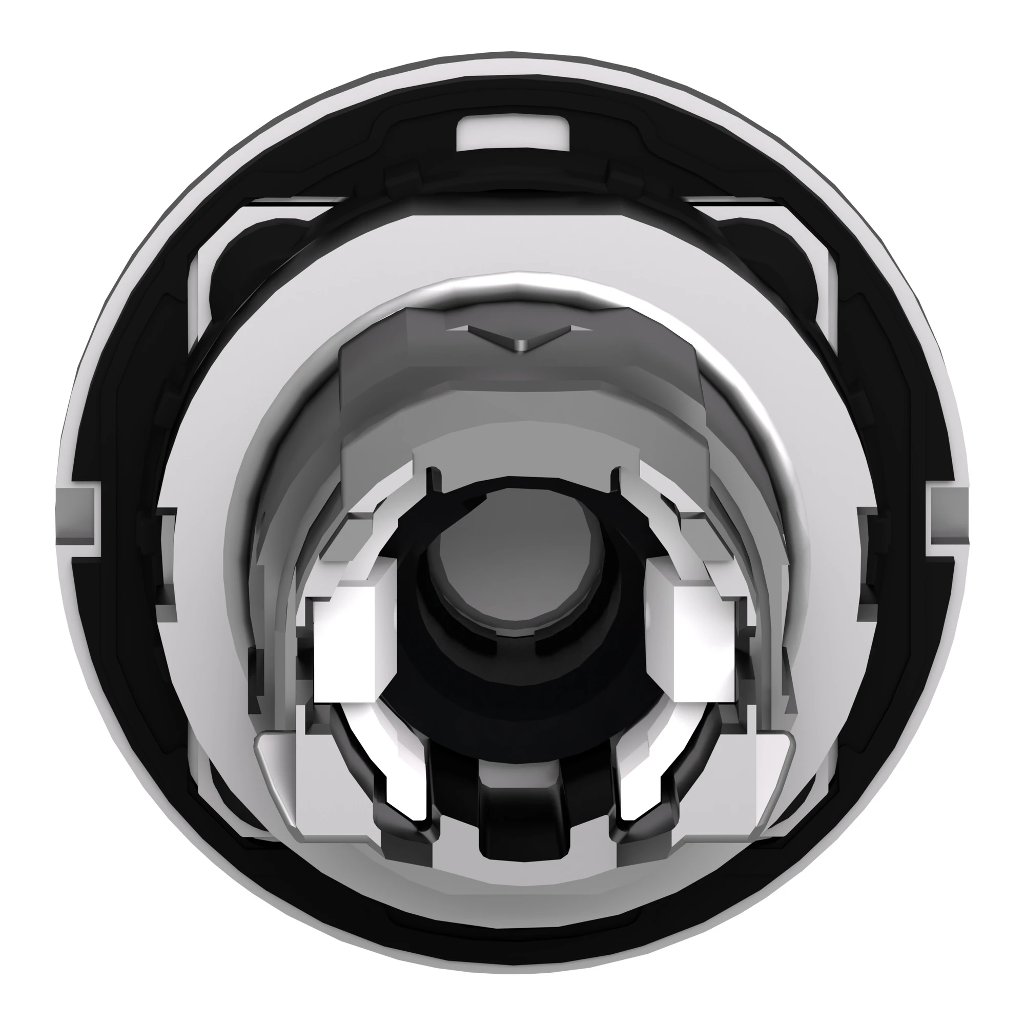 Schneider Electric ZB4FK1843 Illuminated selector switch, front element, Harmony XB4F, metal, 30mm, red, for universal LED, 3 positions, momentary right (img_002)