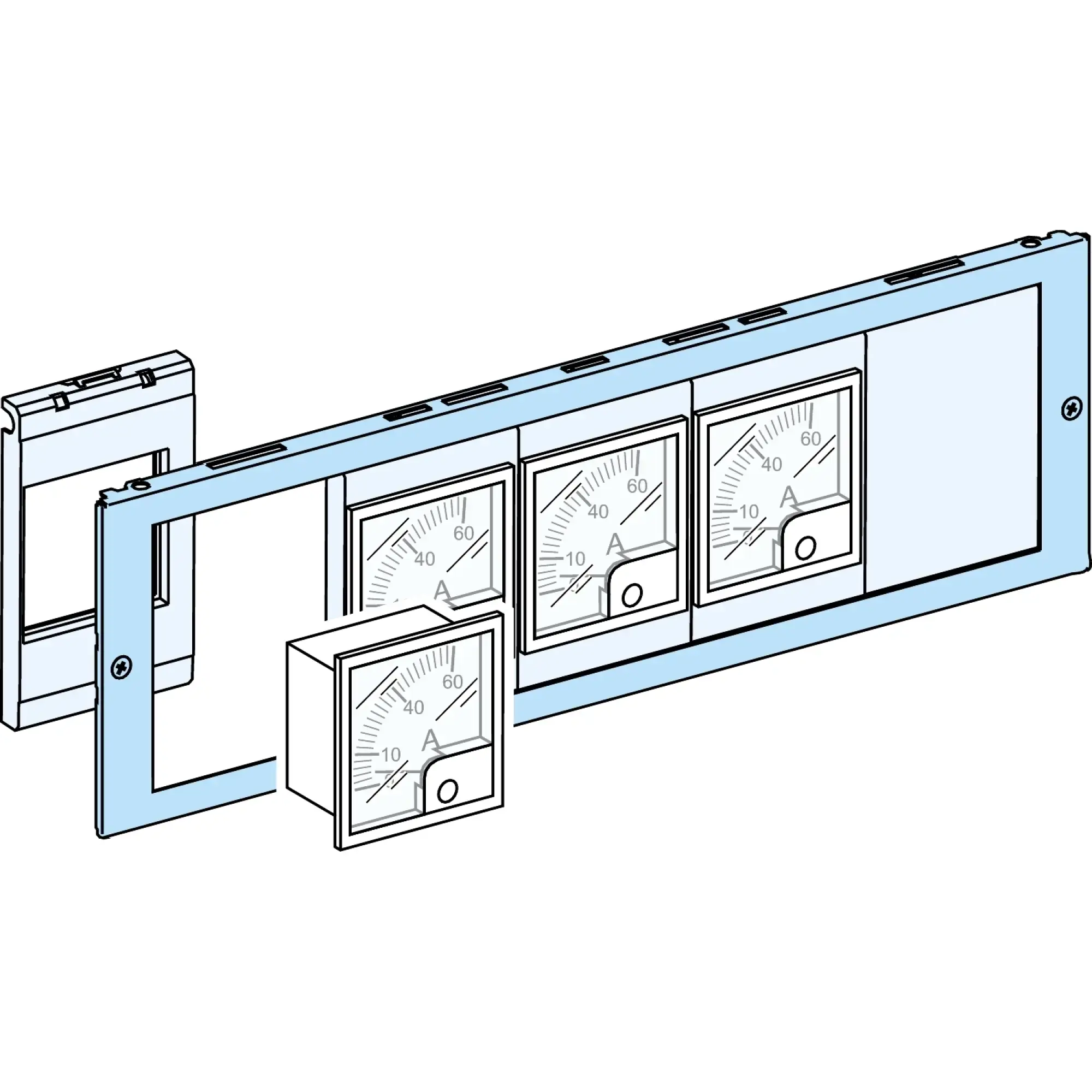 Schneider Electric LVS03904 PrismaSeT-P, Front Panel, for Front Panel Mounting Frame, Width=650mm, Height=3 Modules (img_002) Schneider Electric LVS03904 PrismaSeT-P, Front Panel, for Front Panel Mounting Frame, Width=650mm, Height=3 Modules (img_002)