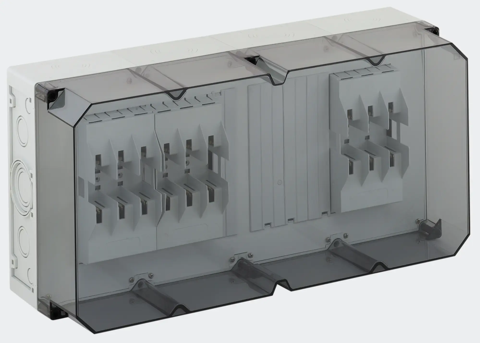 Spelsberg 76243501 Fuse enclosure, transparent, Type of protection IP54/IP65 , Impact strength IK08, Protection class II, Rated voltage 690V AC, Halogen free (img_001) Spelsberg 76243501 Fuse enclosure, transparent, Type of protection IP54/IP65 , Impact strength IK08, Protection class II, Rated voltage 690V AC, Halogen free (img_001)
