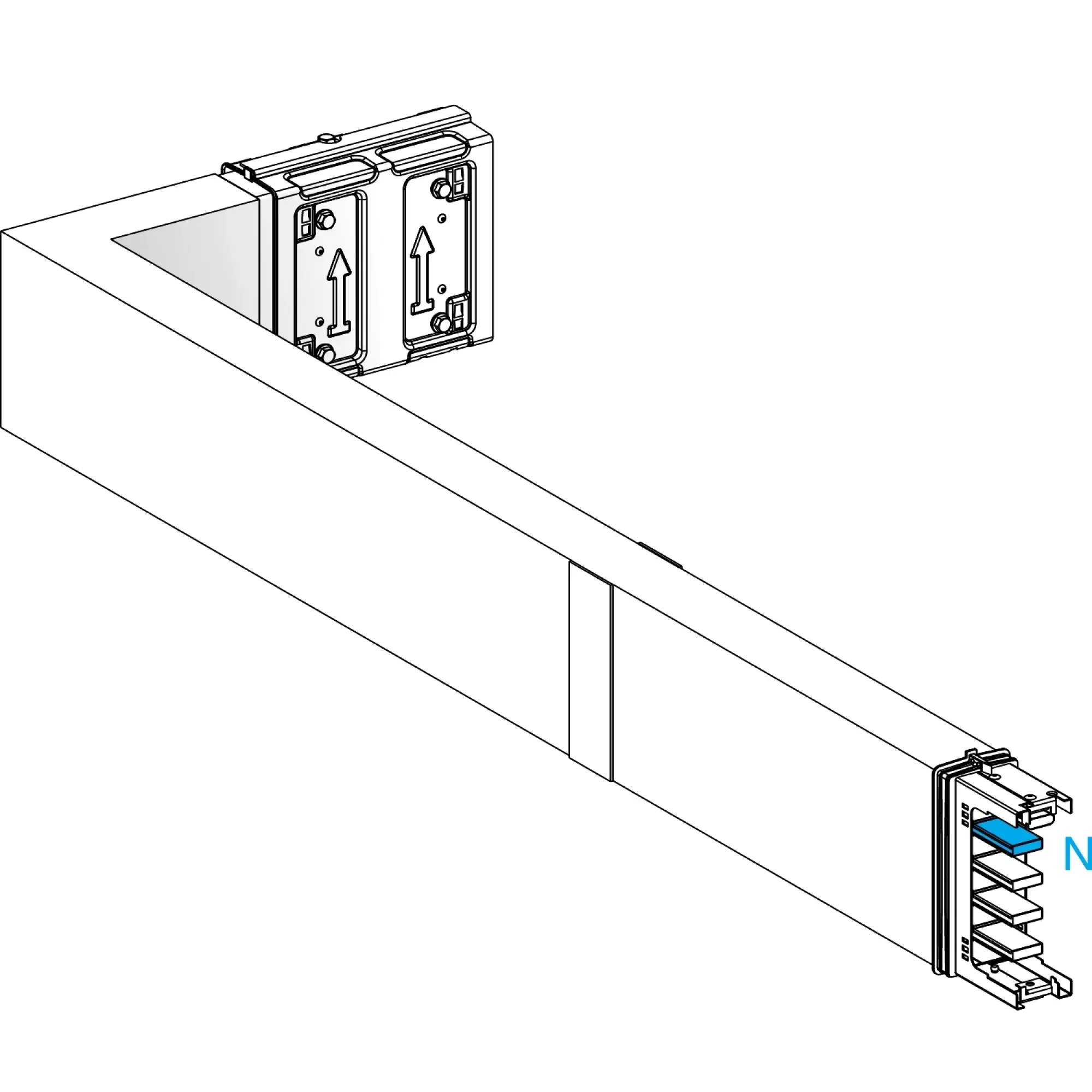 Schneider Electric KSA400DLL41F KSA Angular Element, 400A, Vertical, Selectable Length, Fire Barrier (img_002)