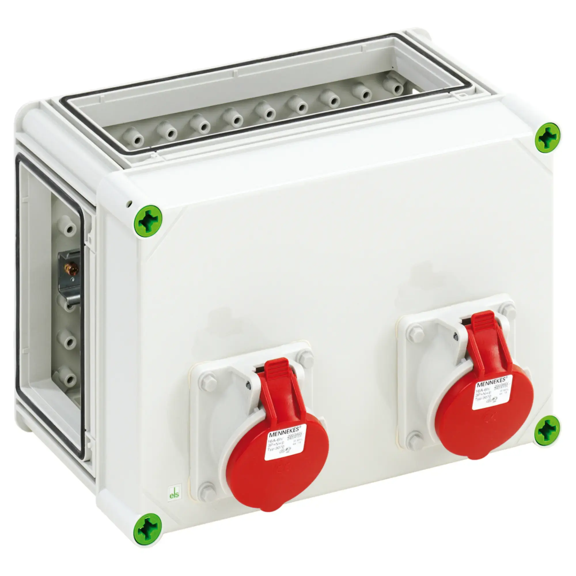 Spelsberg 01048001 Socket enclosure, Type of protection IP44, Impact strength IK08, Protection class II, Rated voltage 400V AC, Halogen free (img_001)