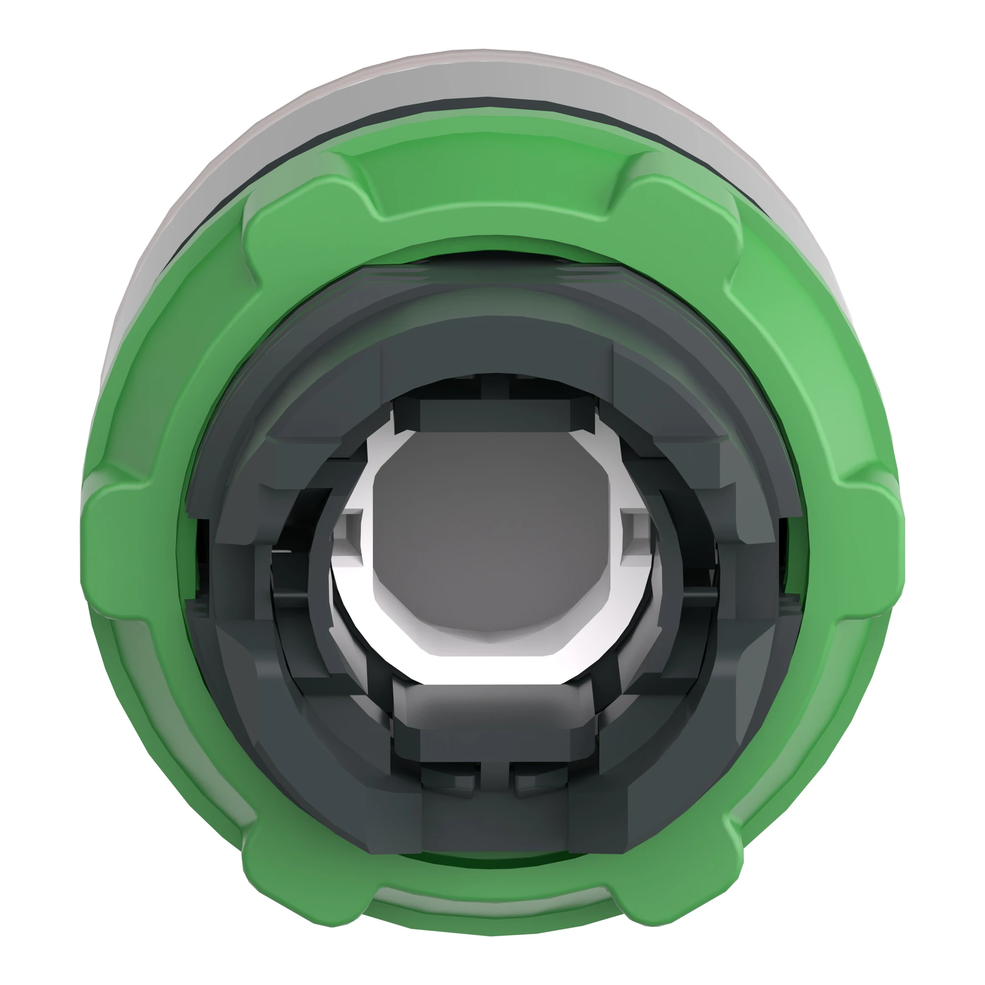 Schneider Electric ZB5AW343C0 Illuminated Pushbutton, Front Element, Harmony XB5, Plastic, 22mm, light grey, red, for universal LED (img_004)