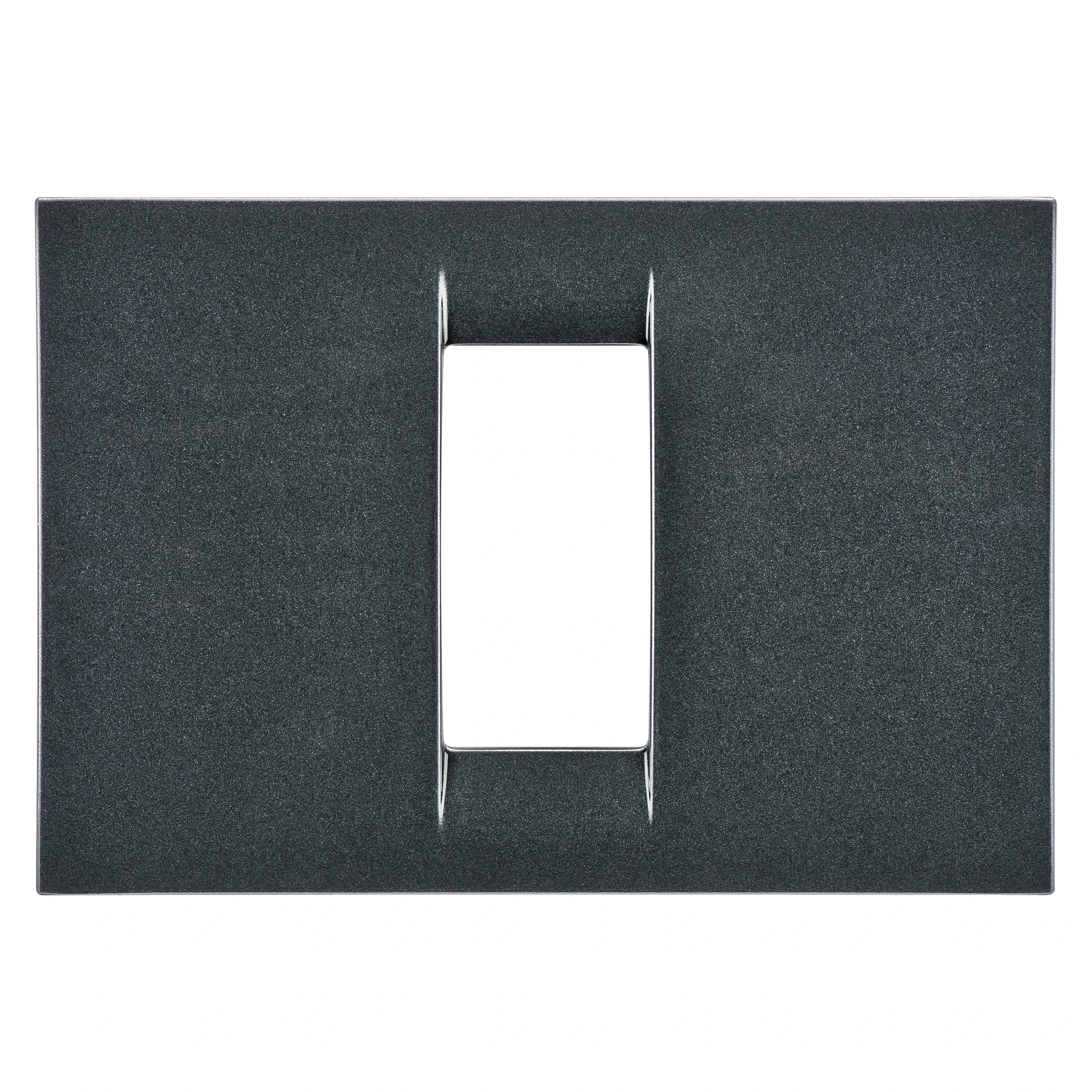 GEWISS GW22291 VIRNA PLATE - IN TECHNOPOLYMER GLOSS FINISHING - 1 GANG - METALLIC SLATE - SYSTEM (img_001) GEWISS GW22291 VIRNA PLATE - IN TECHNOPOLYMER GLOSS FINISHING - 1 GANG - METALLIC SLATE - SYSTEM (img_001)