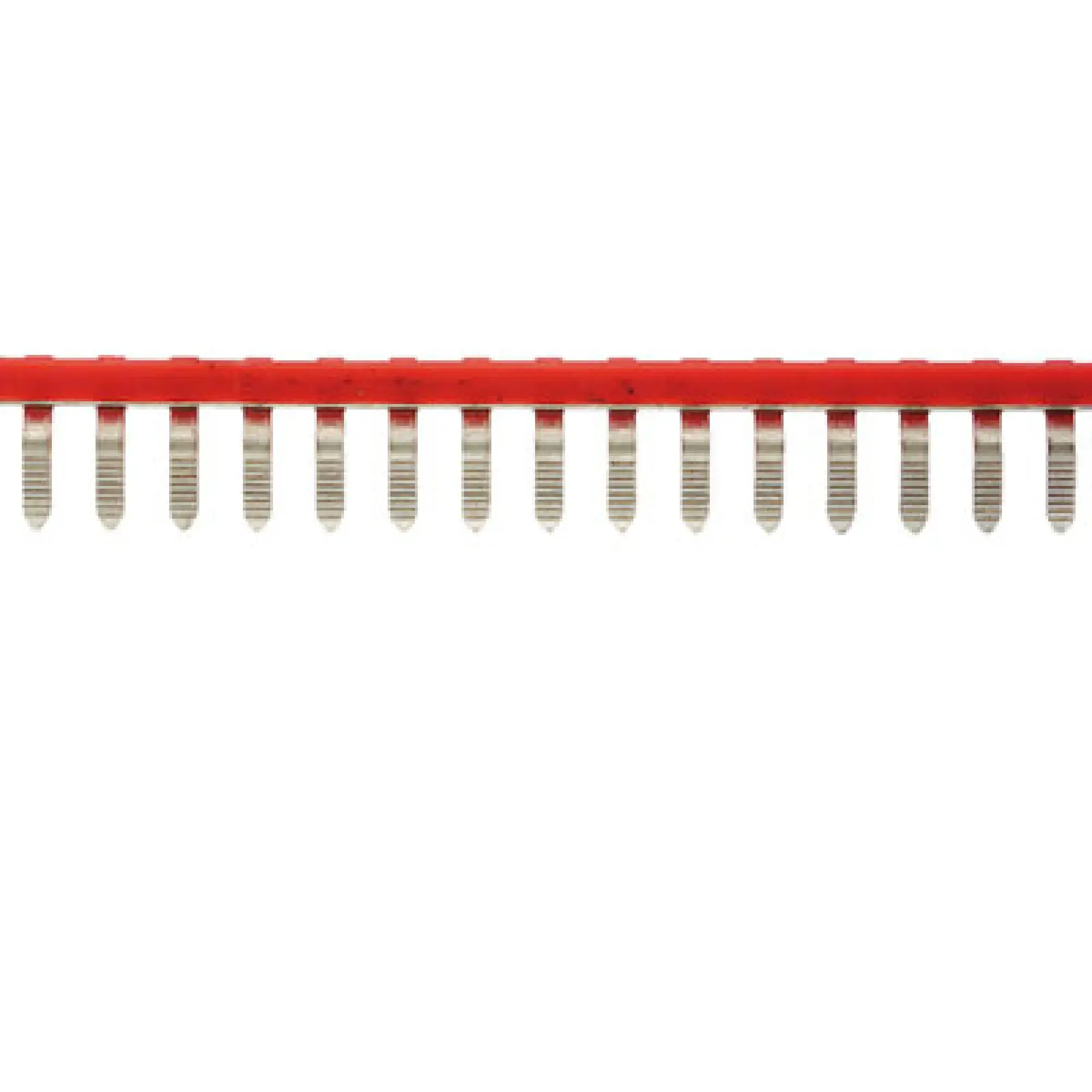 Weidmüller 1633290000 Cross-connector (terminal), when screwed in, red, 17.5 A, Number of poles: 50, Pitch in mm: 6.20, Insulated: Yes, Width: 4.2 mm (img_001)