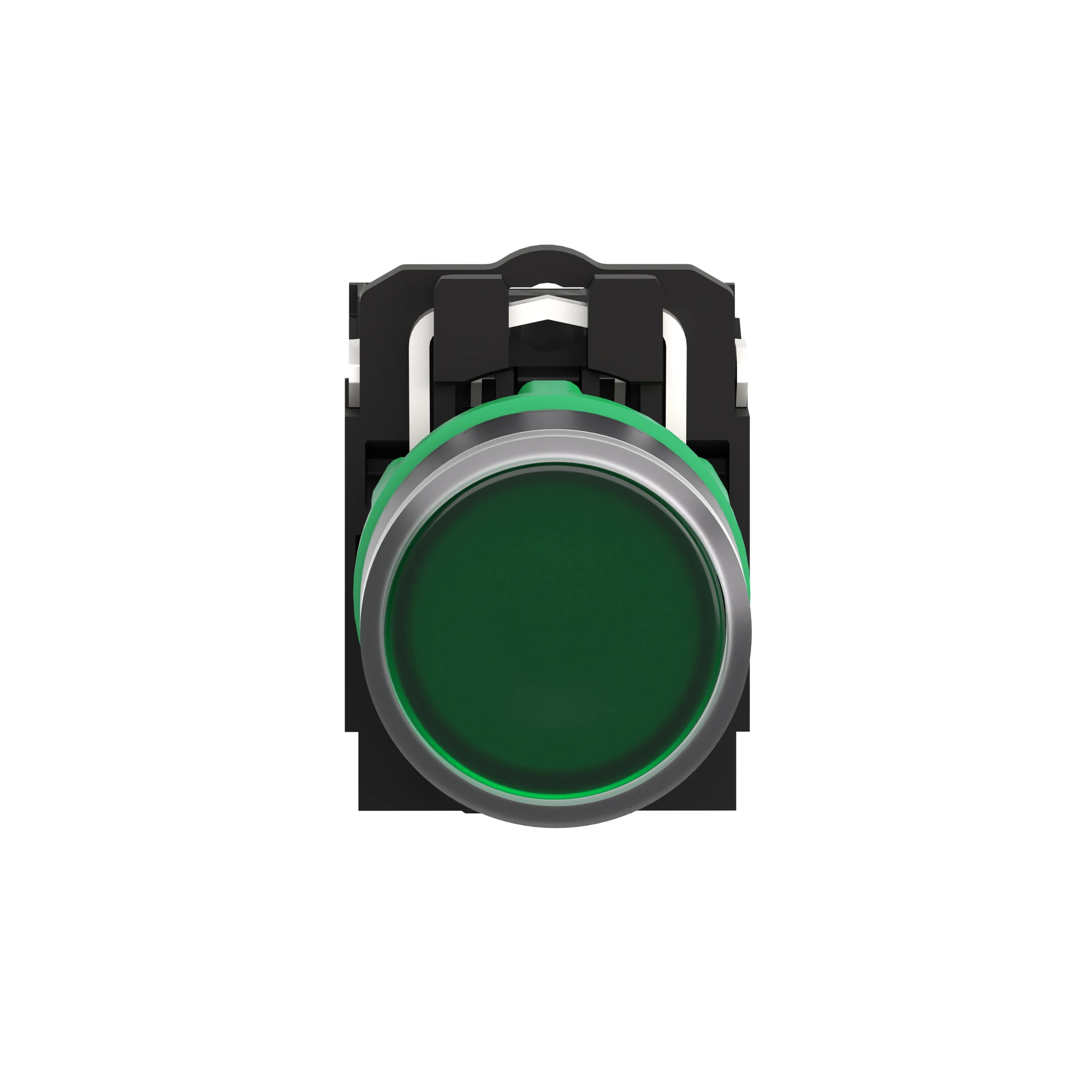 Schneider Electric XB5AW33G5 Illuminated Pushbutton, Harmony XB5, Plastic, Green, 22mm, Universal LED, Smooth Dome, 1NC + 1NO, 110-120V AC (img_005)