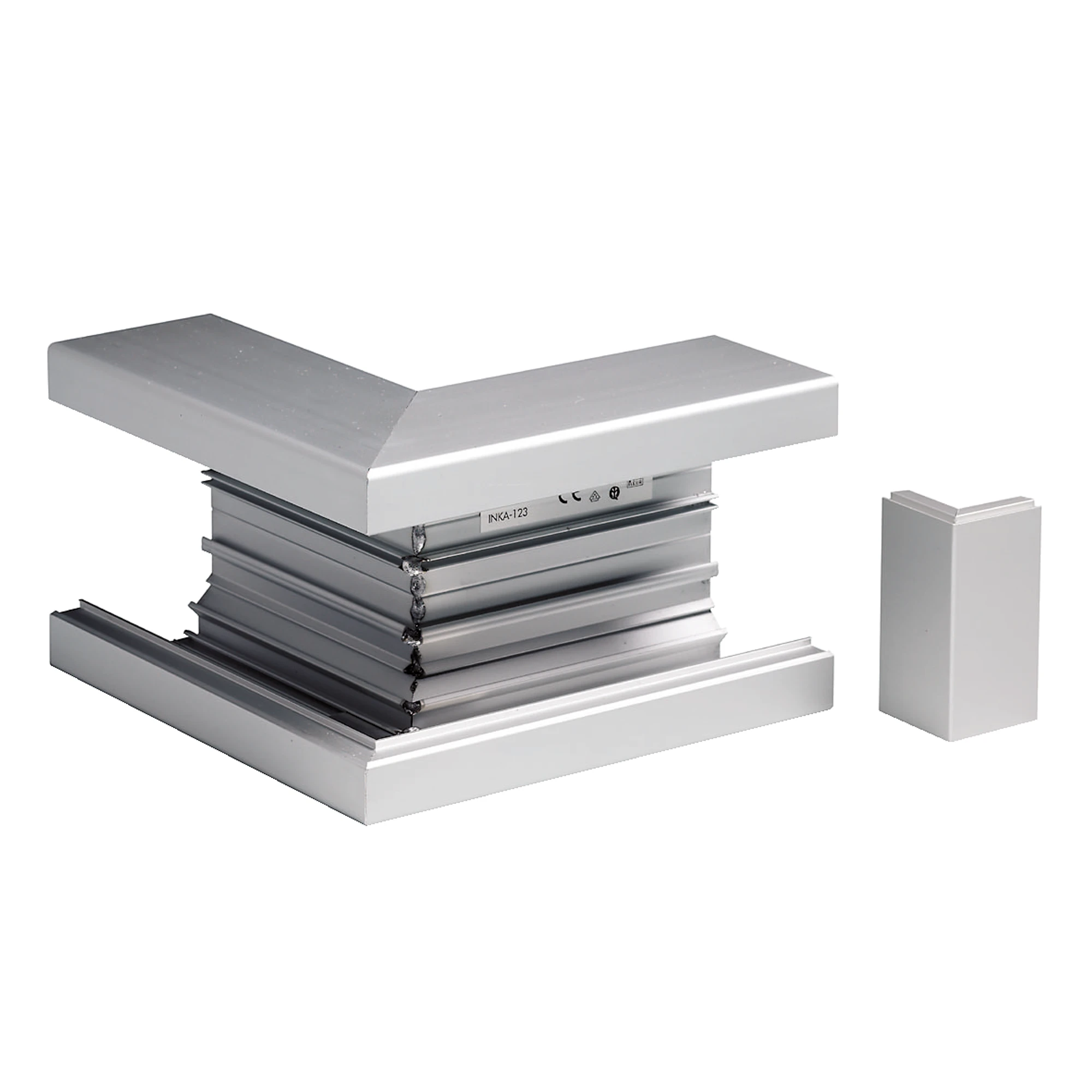 Schneider Electric 5507110 INKA 123/72 External corner with cover, Anodized aluminum Type:INKA YH 123/72 AN (img_001) Schneider Electric 5507110 INKA 123/72 External corner with cover, Anodized aluminum Type:INKA YH 123/72 AN (img_001)
