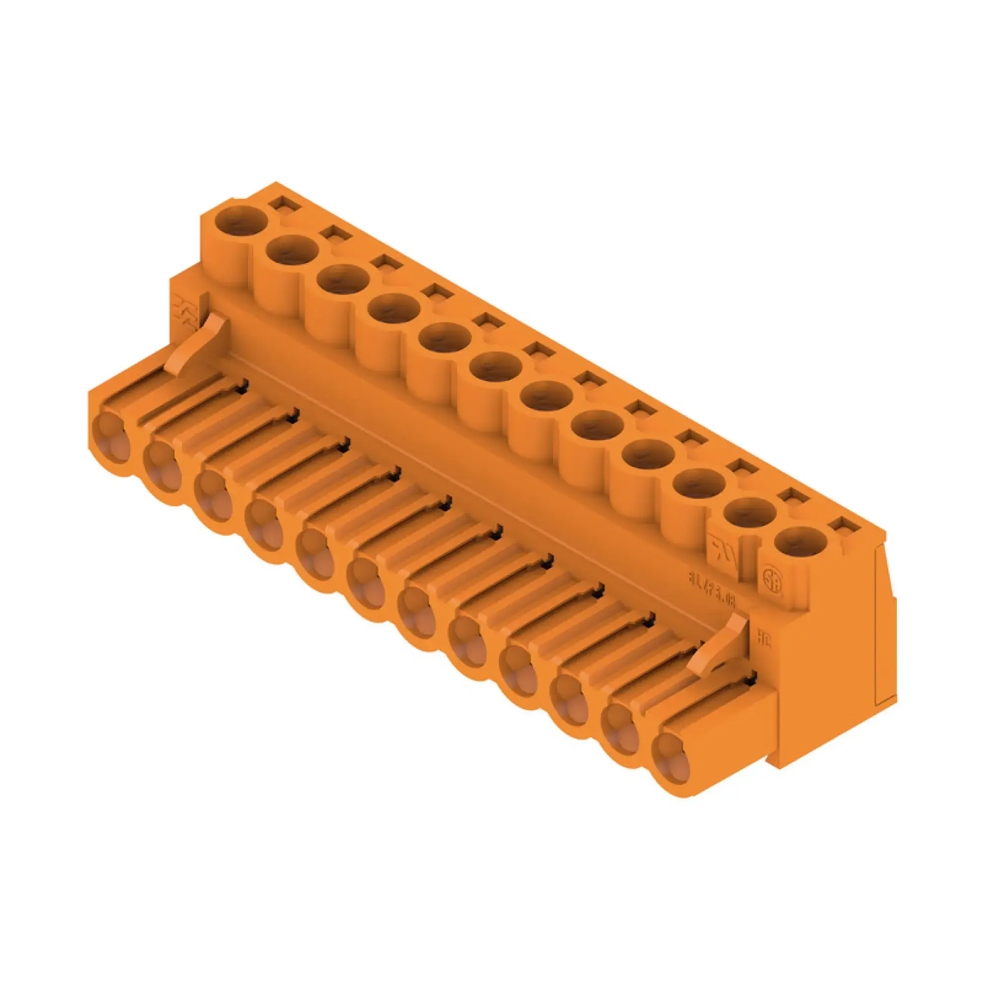 Weidmüller 1943680000 PCB connector (wire connection), 320 V, 23 A, Pitch in mm: 5.08, 4 mm², Number of poles: 12, Clamping yoke connection, Box (img_001)