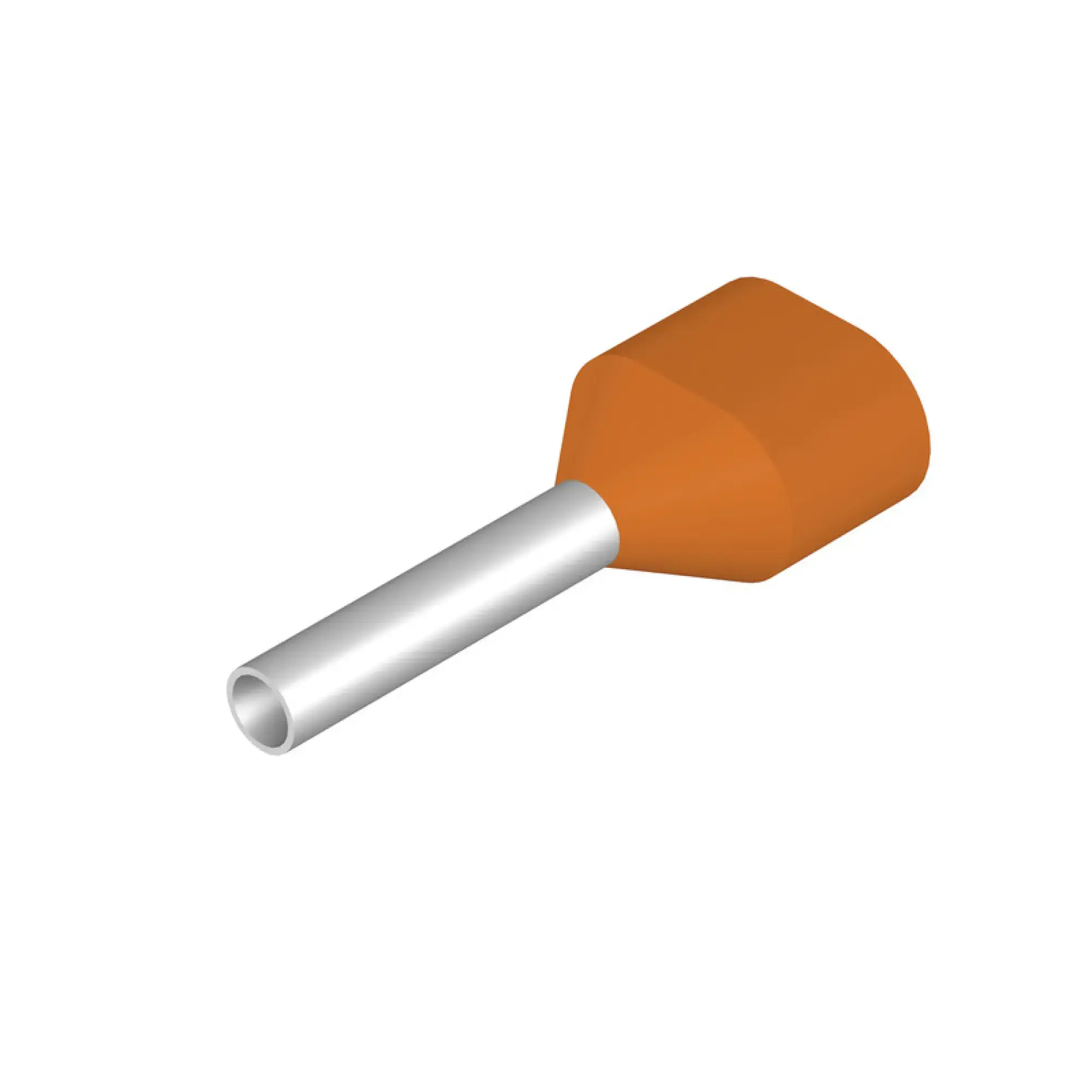 Weidmüller 9004440000 Wire end ferrule, Twin wire-end ferrule, 0.5 mm², Stripping length: 11 mm, orange (img_001)